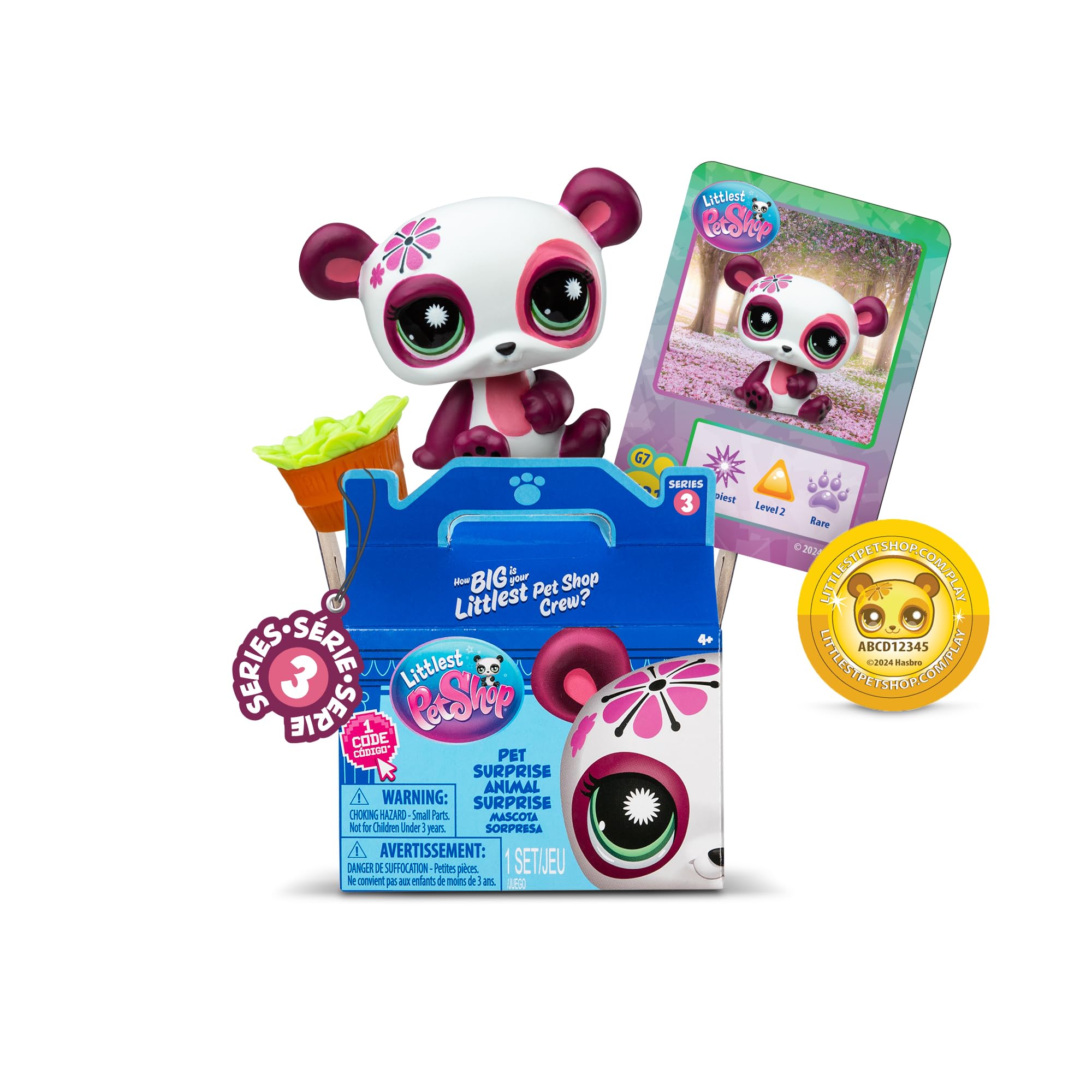 Littlest Pet Shop Series 3 Pet Surprise Blind Box Bundle - 18 Mini Figures with Accessories & Virtual Codes 3