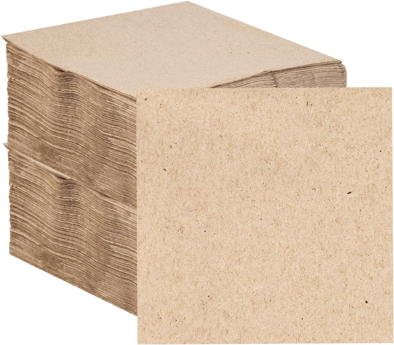 Talking Tables Table Kind Napkins - 100 Pack Soft Recycled Brown Paper | 2-Ply 33cm | Eco-Friendly