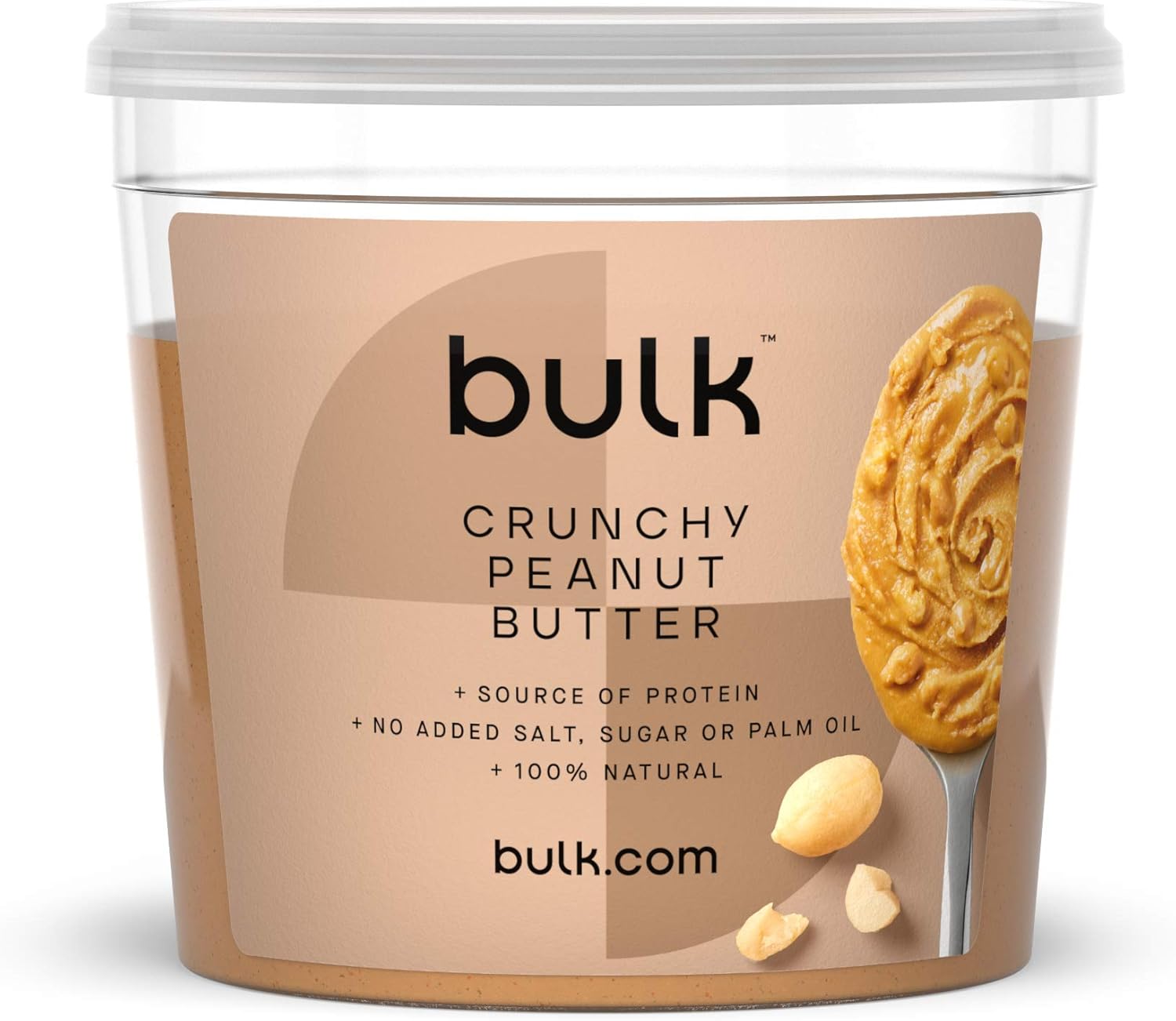 Bulk - Natural Roasted Peanut Butter Tub, Crunchy, 1 kg 1