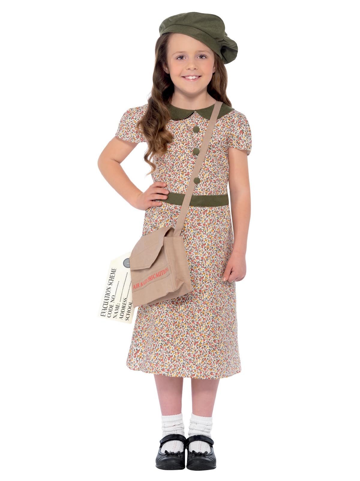 Evacuee Girl Costume - Smiffys Fancy Dress for Ages 7-9 1