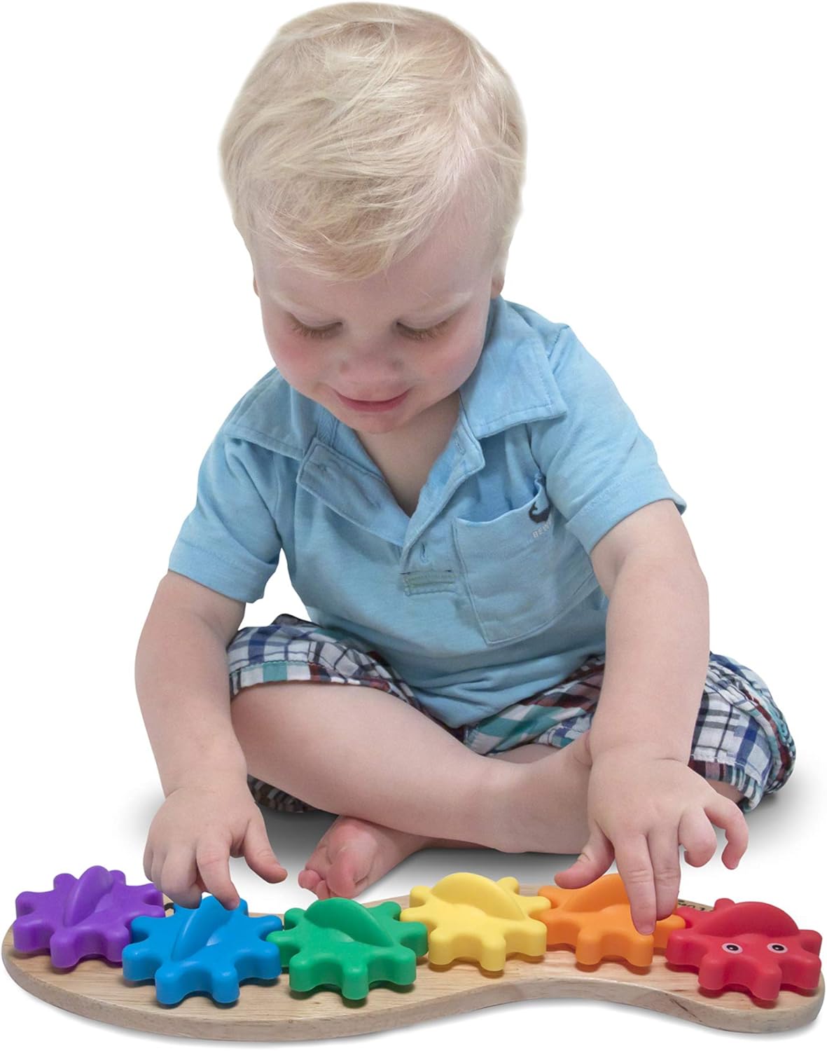 Melissa & Doug Caterpillar Gear Toy - Educational Wooden Puzzle for Toddlers 18M+ 9