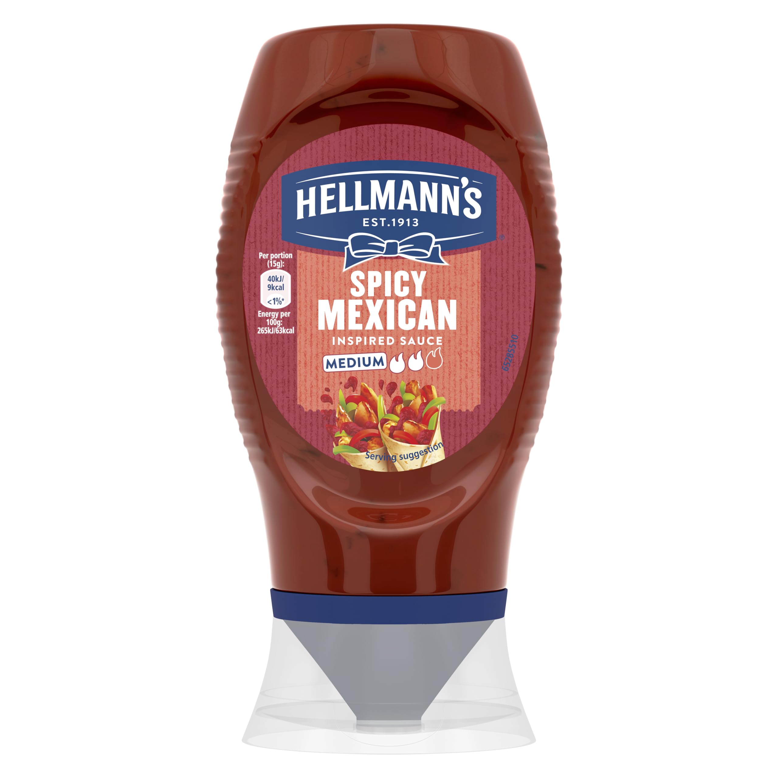Hellmann's Spicy Mexican Sauce - Medium Heat, Vegan, 250g Squeeze Bottle 1