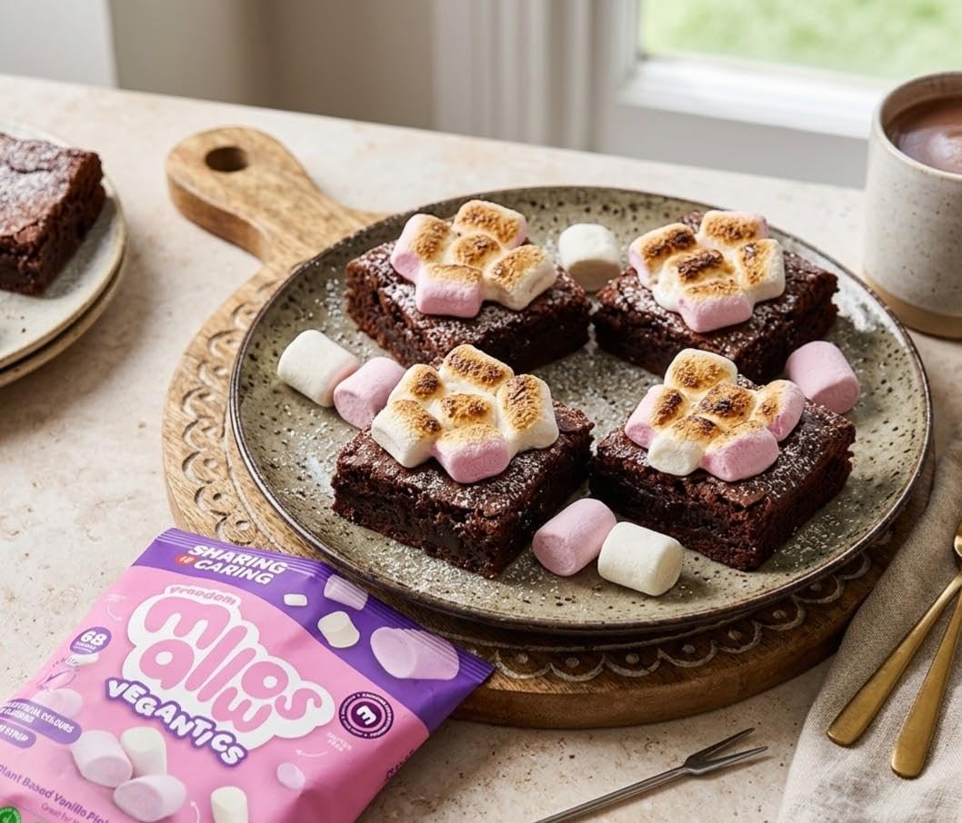 Freedom Confectionery Vegantic Pink & White Vanilla Mallows - Vegan, Allergen-Free | 105g Bag 5