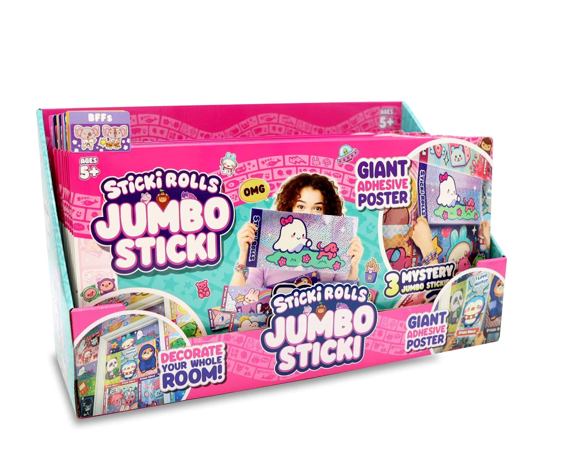Sticki Rolls Jumbo Stickies JS300 - Giant Re-Stickable Foil Holographic Stickers 3