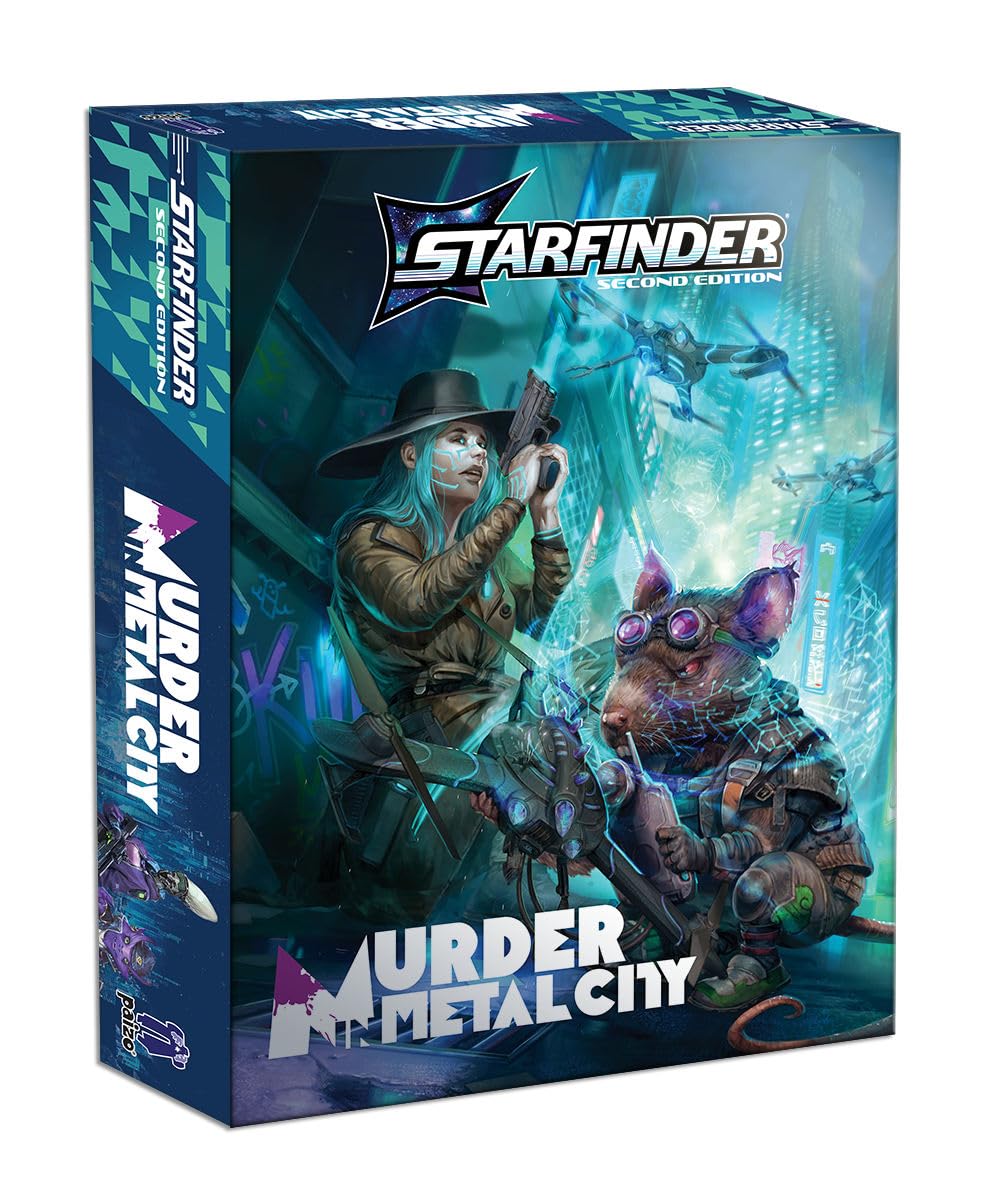Paizo Starfinder Murder in Metal City Deluxe Adventure | 1st Level Characters | 2-6 Players 1
