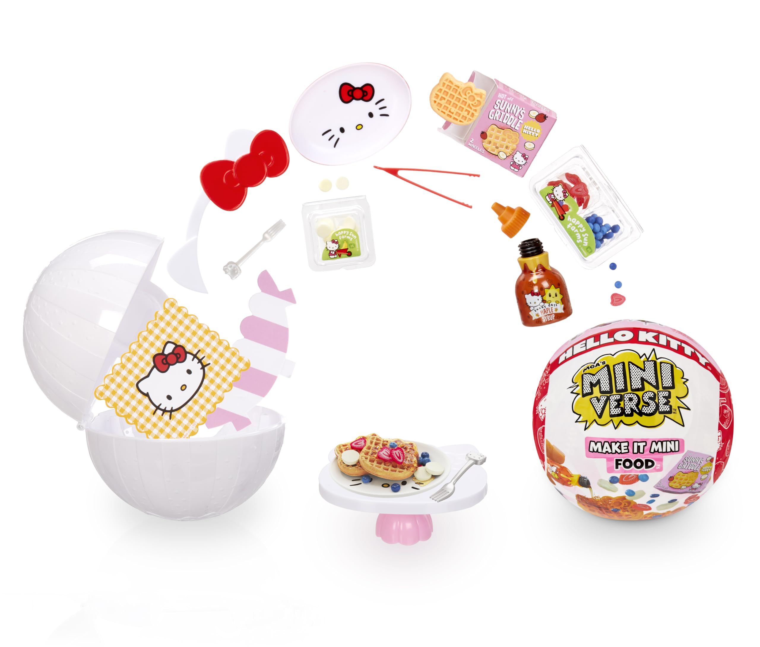 MGA's Miniverse Make It Mini Food Hello Kitty Collectibles - DIY Craft Resin Play Set, 8+ 1
