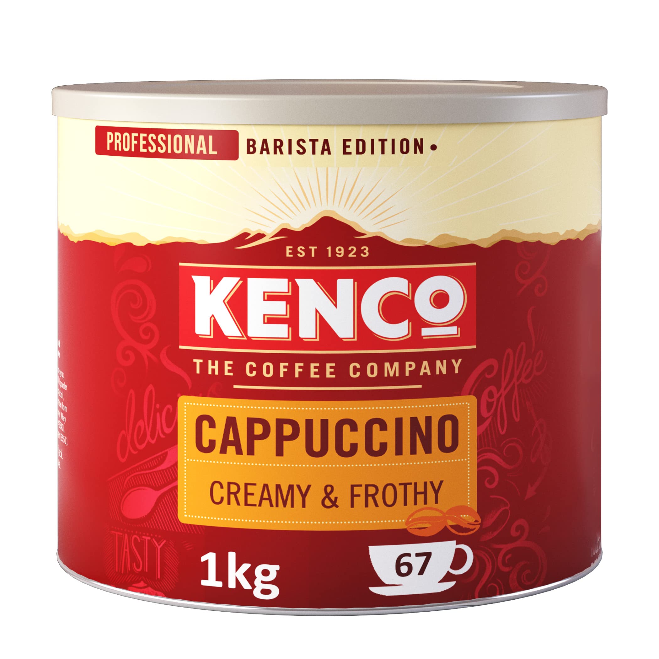 Kenco Cappuccino Instant Coffee Powder - Barista Style, Creamy Froth | 1kg Tin