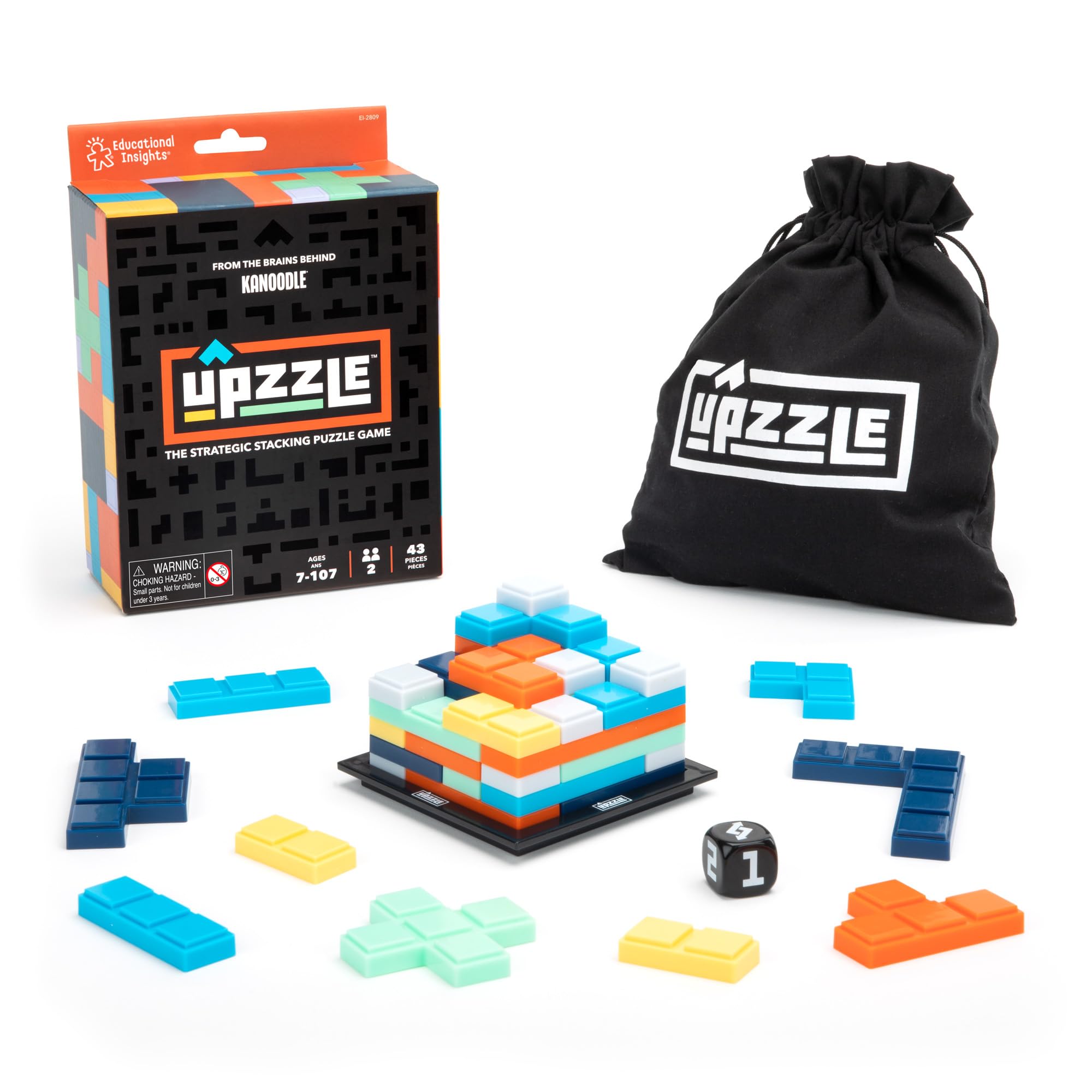 Learning Resources Upzzle Strategic Stacking Puzzle Game - Brain Teaser for Ages 7+