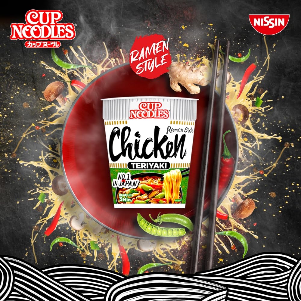 NISSIN Cup Noodles 5 Spices Beef Flavoured Instant Noodles - 8 Pack, 73 g Each Pot 4