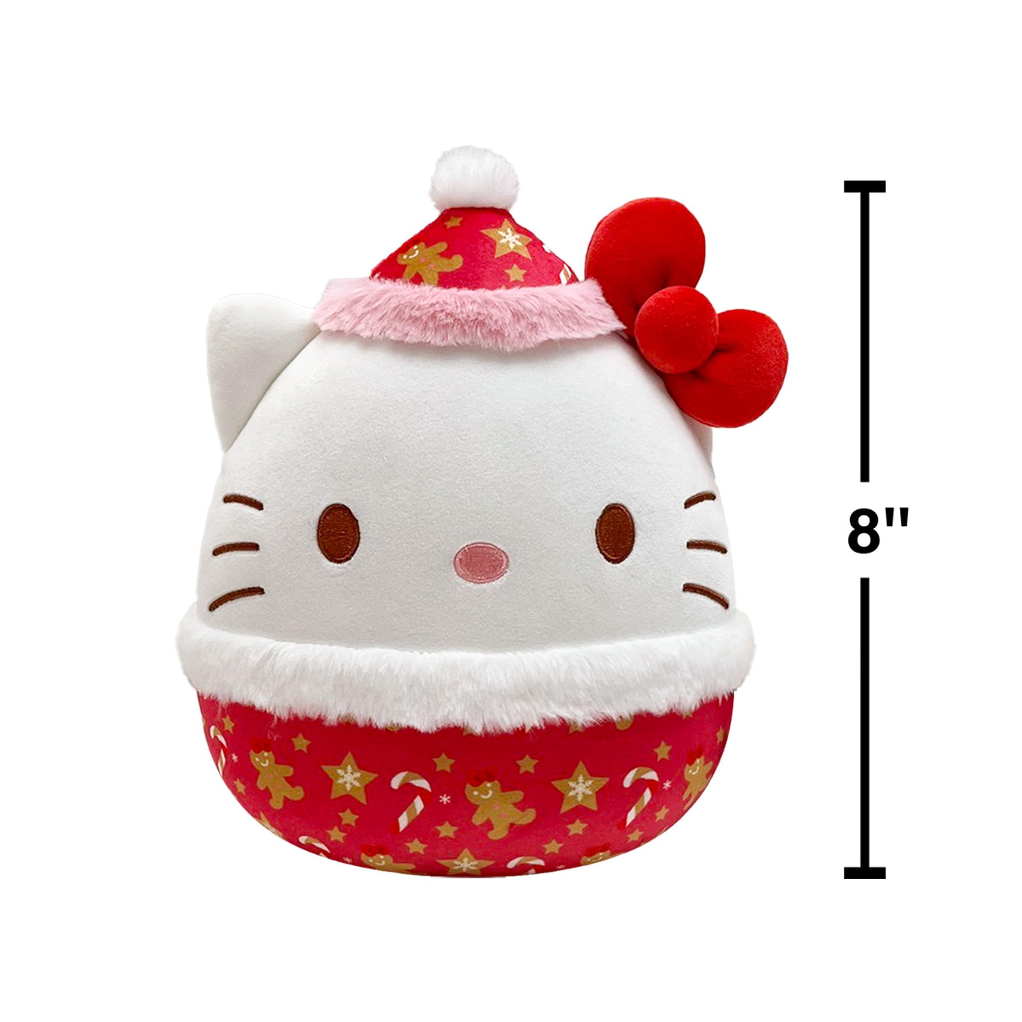 Squishmallows x Sanrio 8-Inch Hello Kitty Plush - Holiday 2025 Limited Edition Collectible Stuffed Animal for Kids 3+ 12