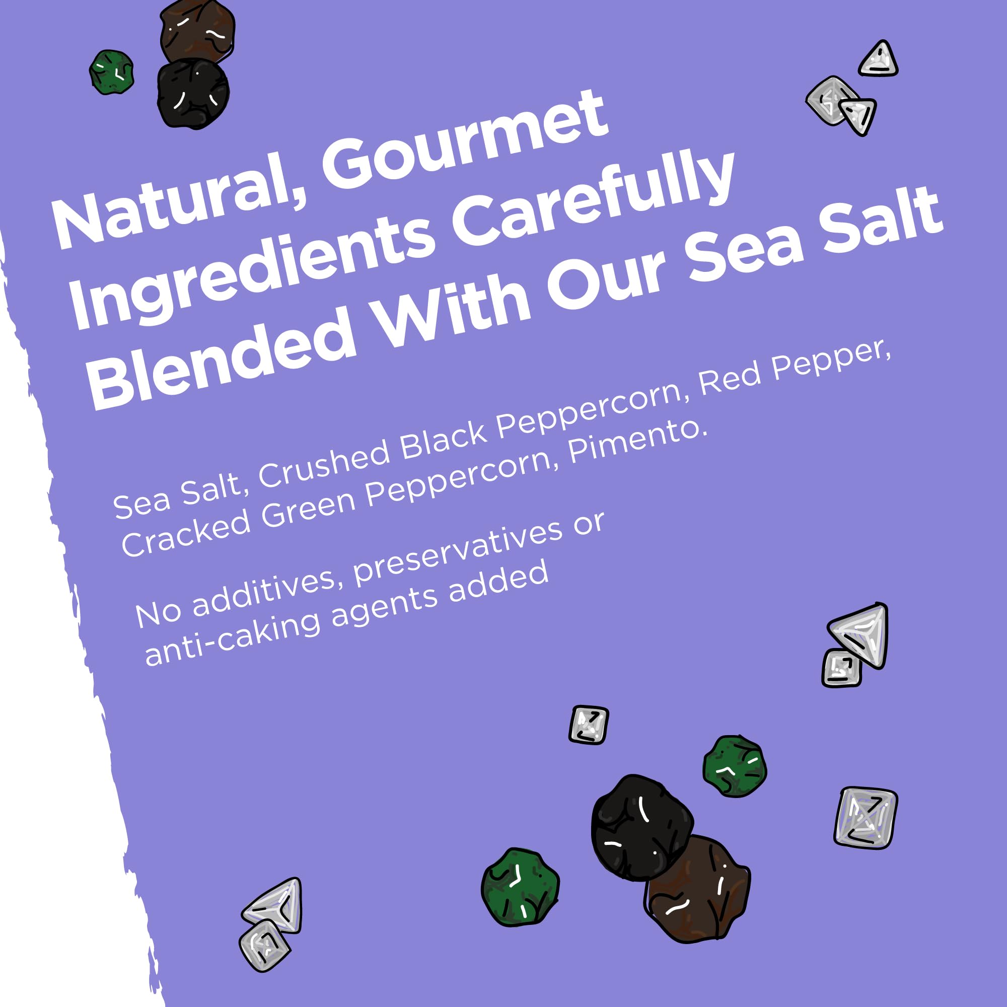 Cornish Sea Salt Salt & Peppery Seasoning Blend, 140g 7