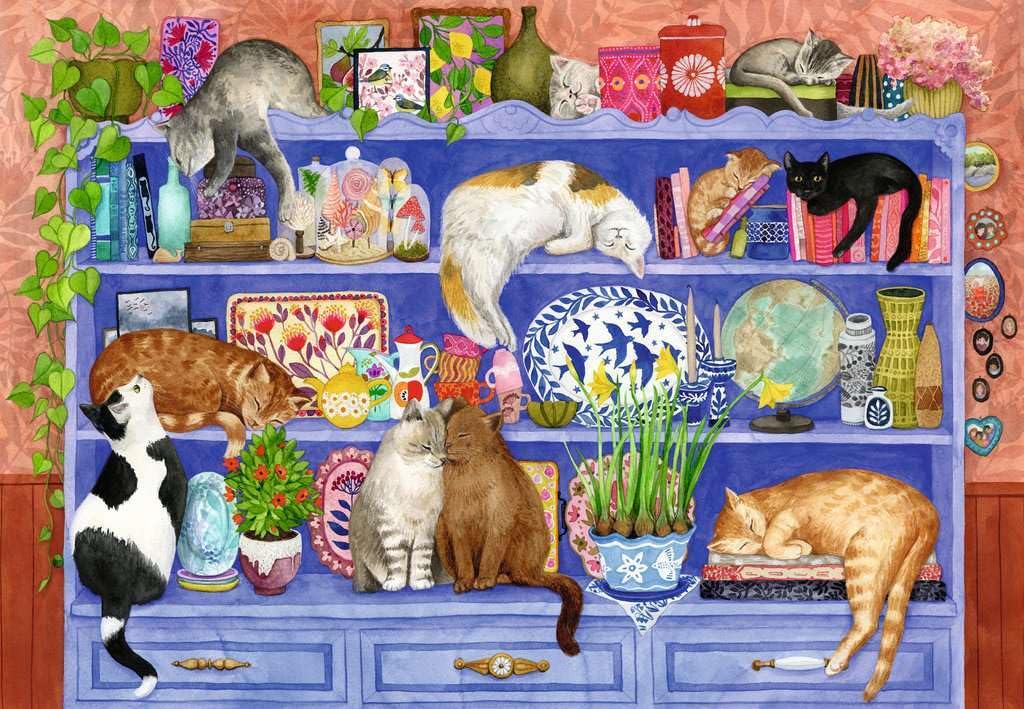 Ravensburger Cats on Shelf 200-Piece Jigsaw Puzzle for Adults & Kids 9+ 5