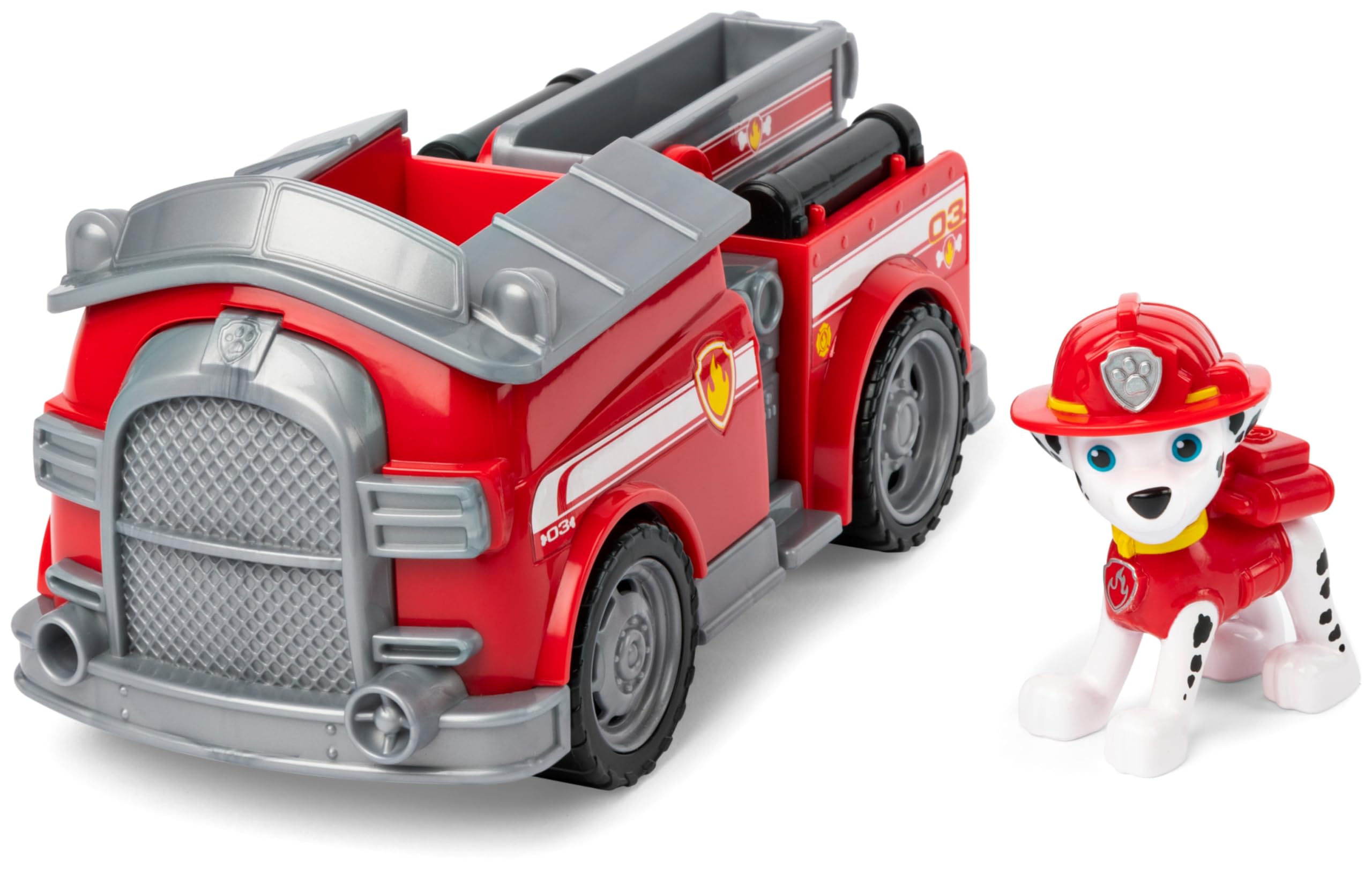 Paw Patrol Marshall's Fire Engine - Toy Vehicle with Collectible Action Figure for Kids 3+ 1