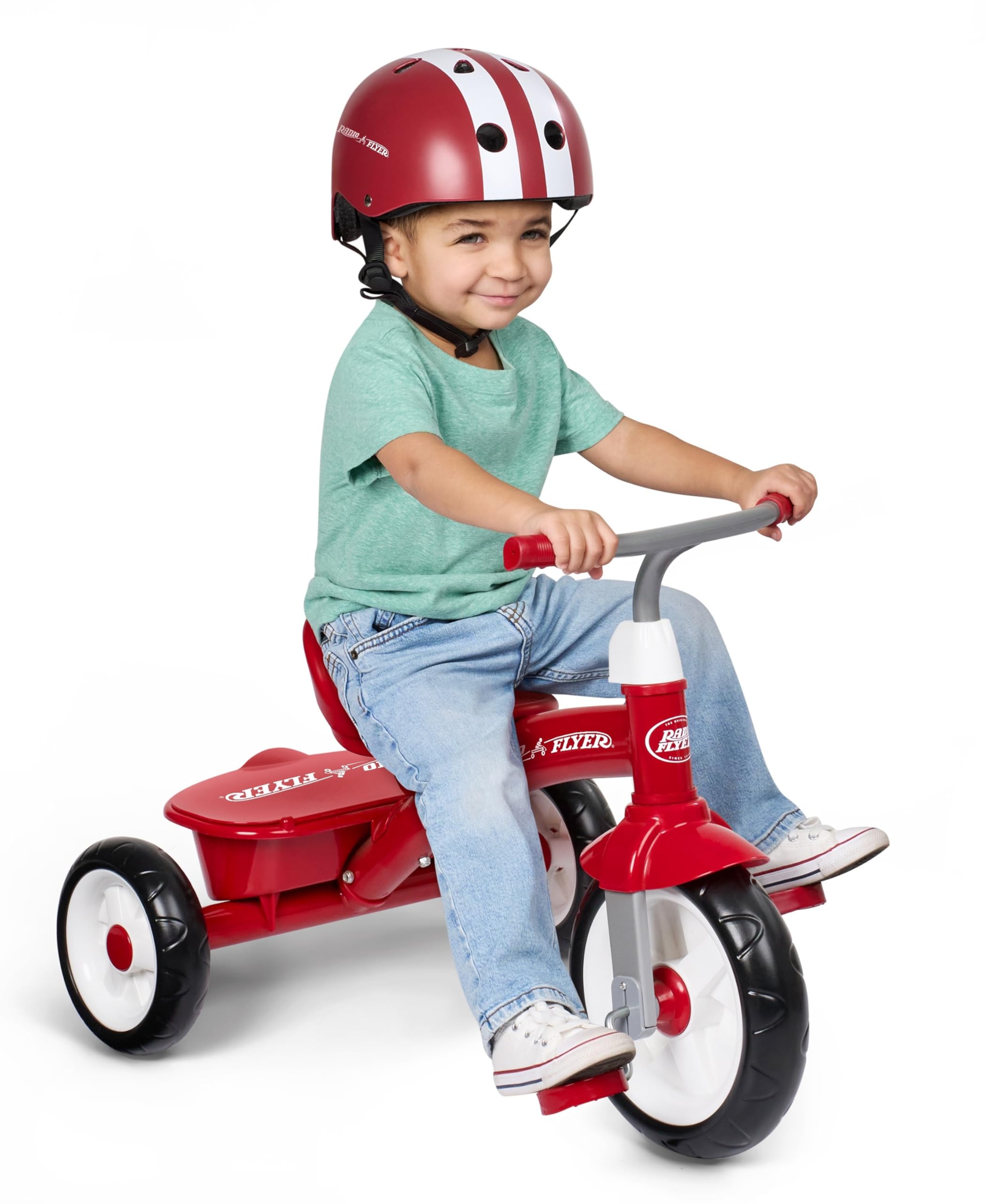 Radio Flyer Red Rider Trike - Adjustable Seat, Quiet Ride Tires | Ages 2.5-5 1