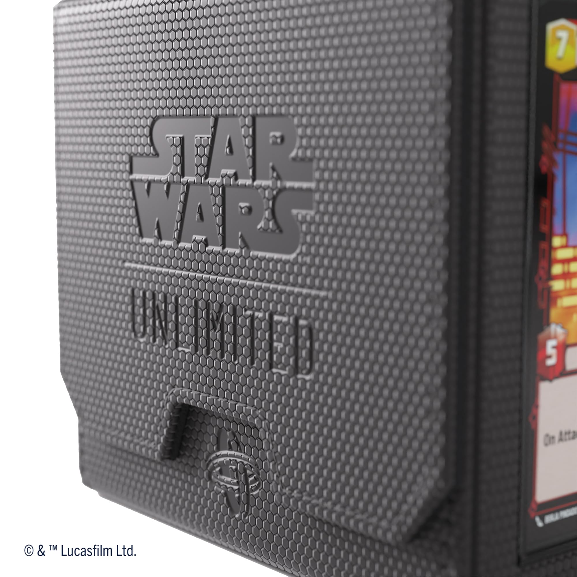 Gamegenic Star Wars Unlimited Deck Pod - Black | Holds 60 Double-Sleeved Cards | Includes Detachable Leader Case