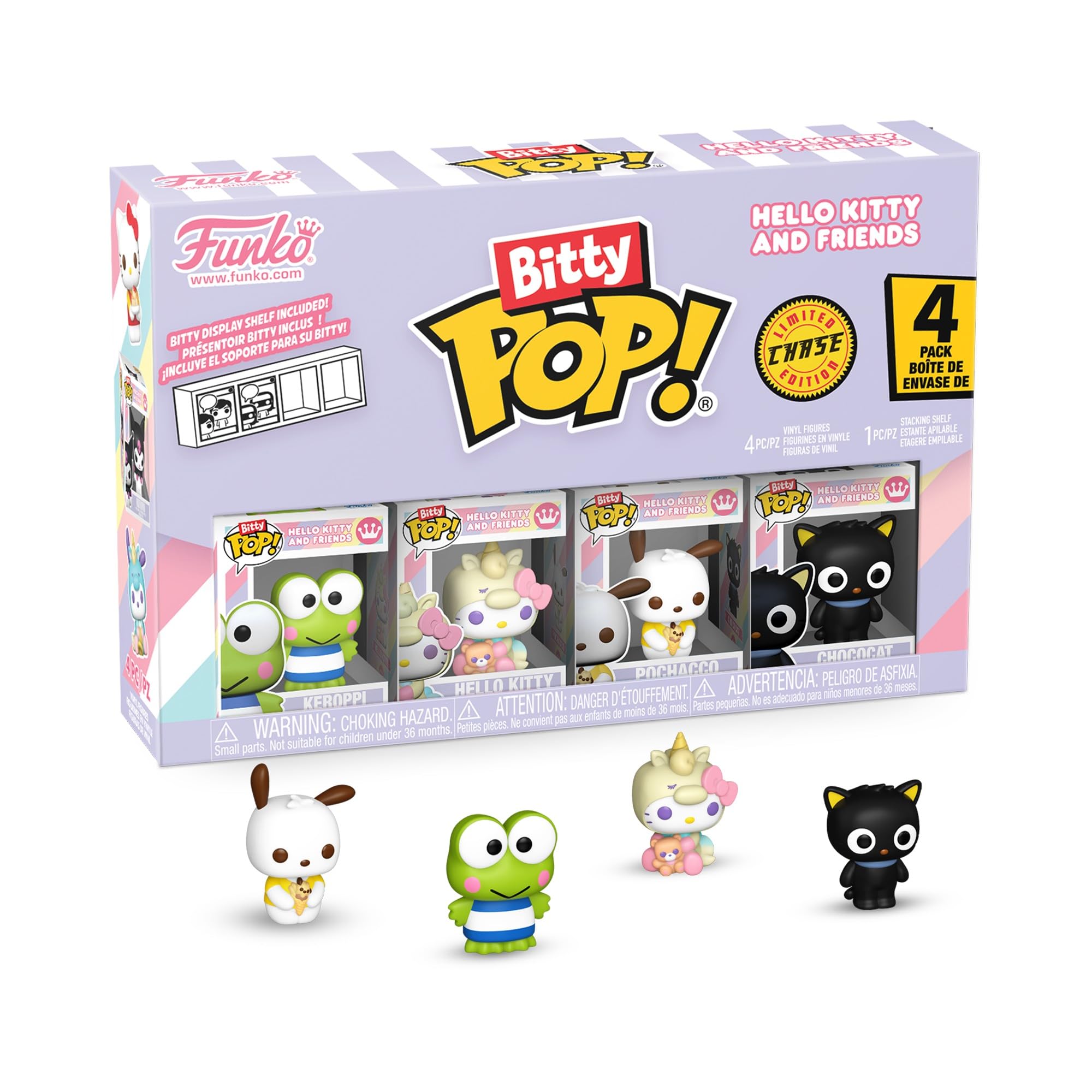 Funko Bitty Pop! Sanrio Keroppi 4PK with Surprise Mystery Mini Figure | Vinyl | 0.9-inch