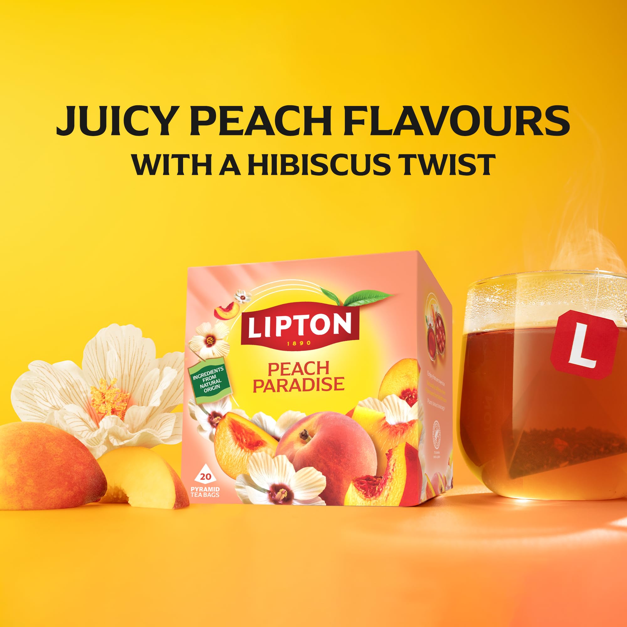 Lipton - Peach Paradise Fruit Infusion Herbal Tea Bags