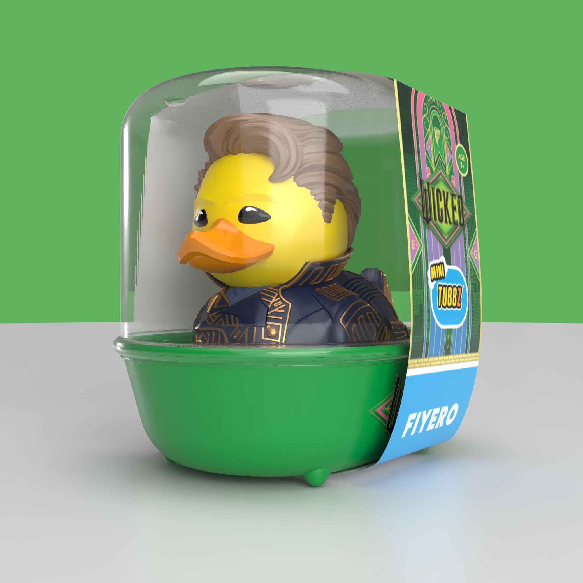 TUBBZ Mini Collectible Figure - Wicked For Good Prince Fiyero Cosplaying Rubber Duck | 5 cm