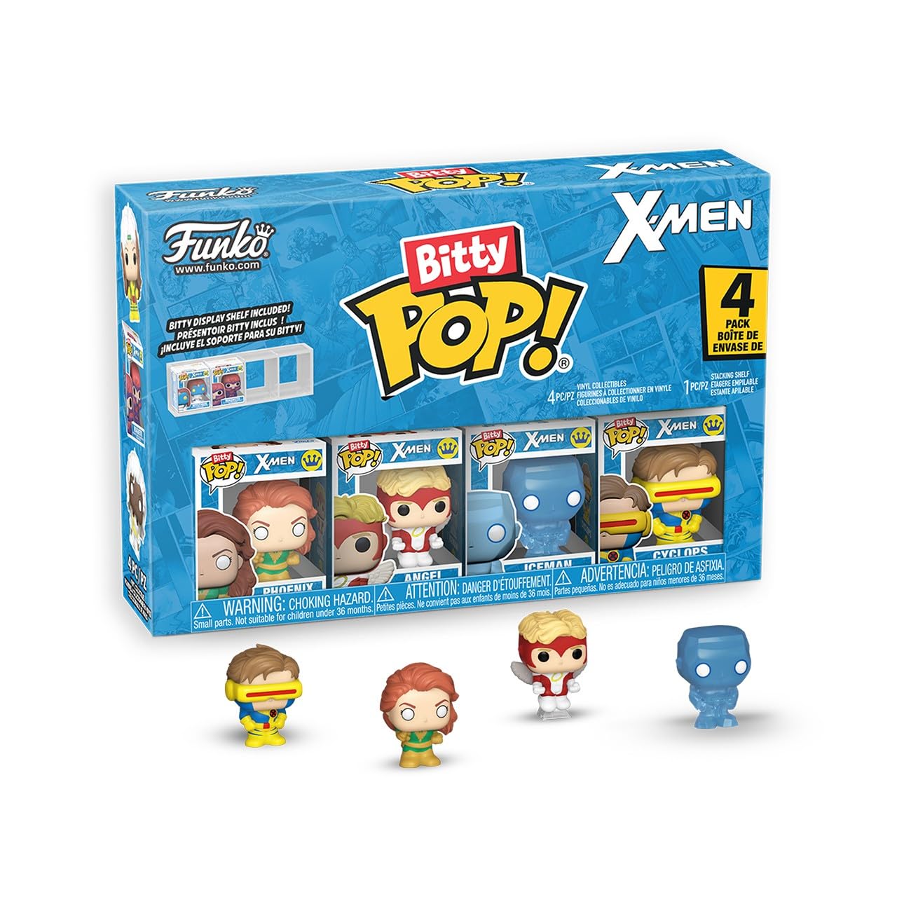Funko Bitty POP! X-Men 4 Pack: Jean Grey | 0.9-inch Vinyl Figure | Multicolor