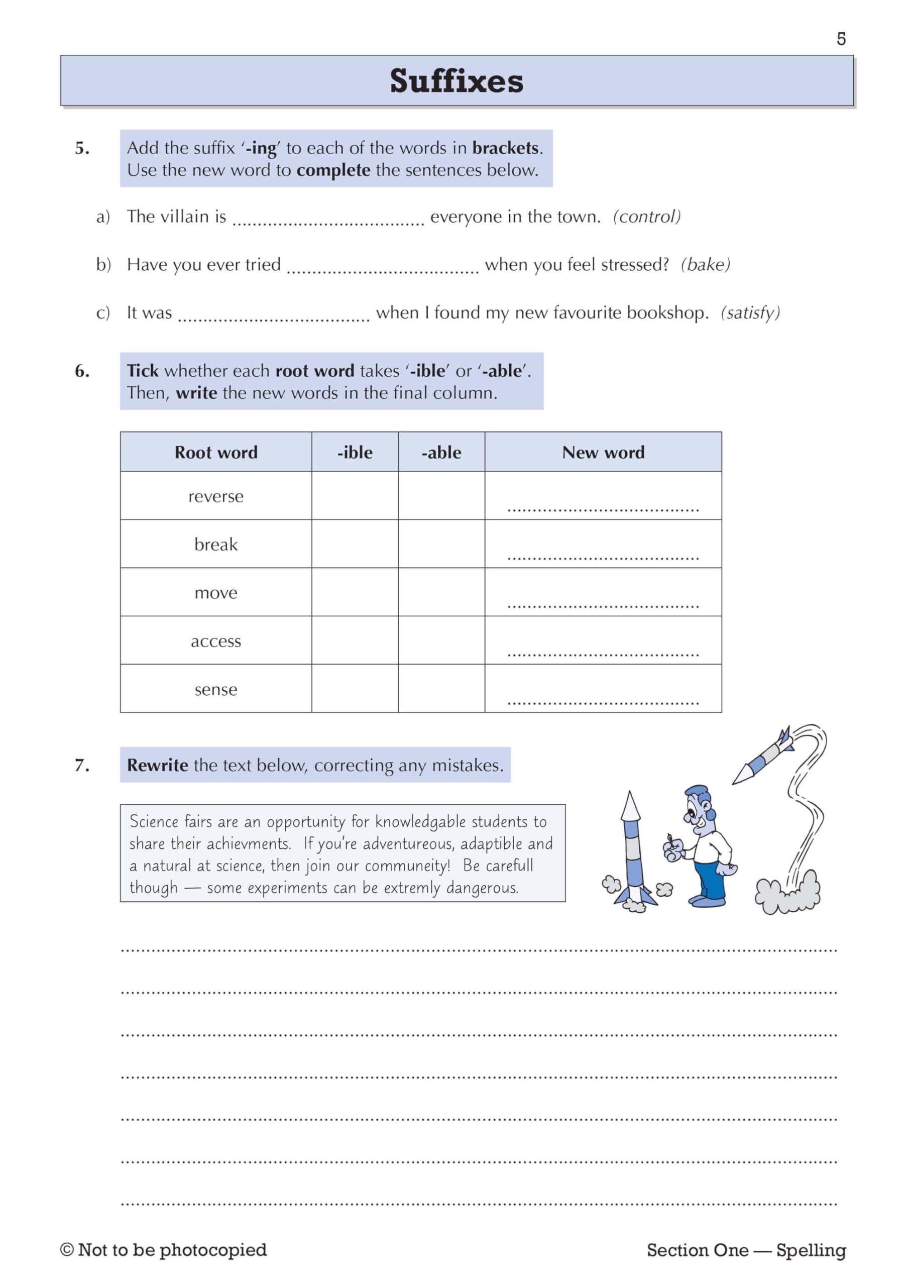 CGP Books KS3 Year 8 Spelling, Punctuation and Grammar Targeted Workbook - Ages 10-12 3