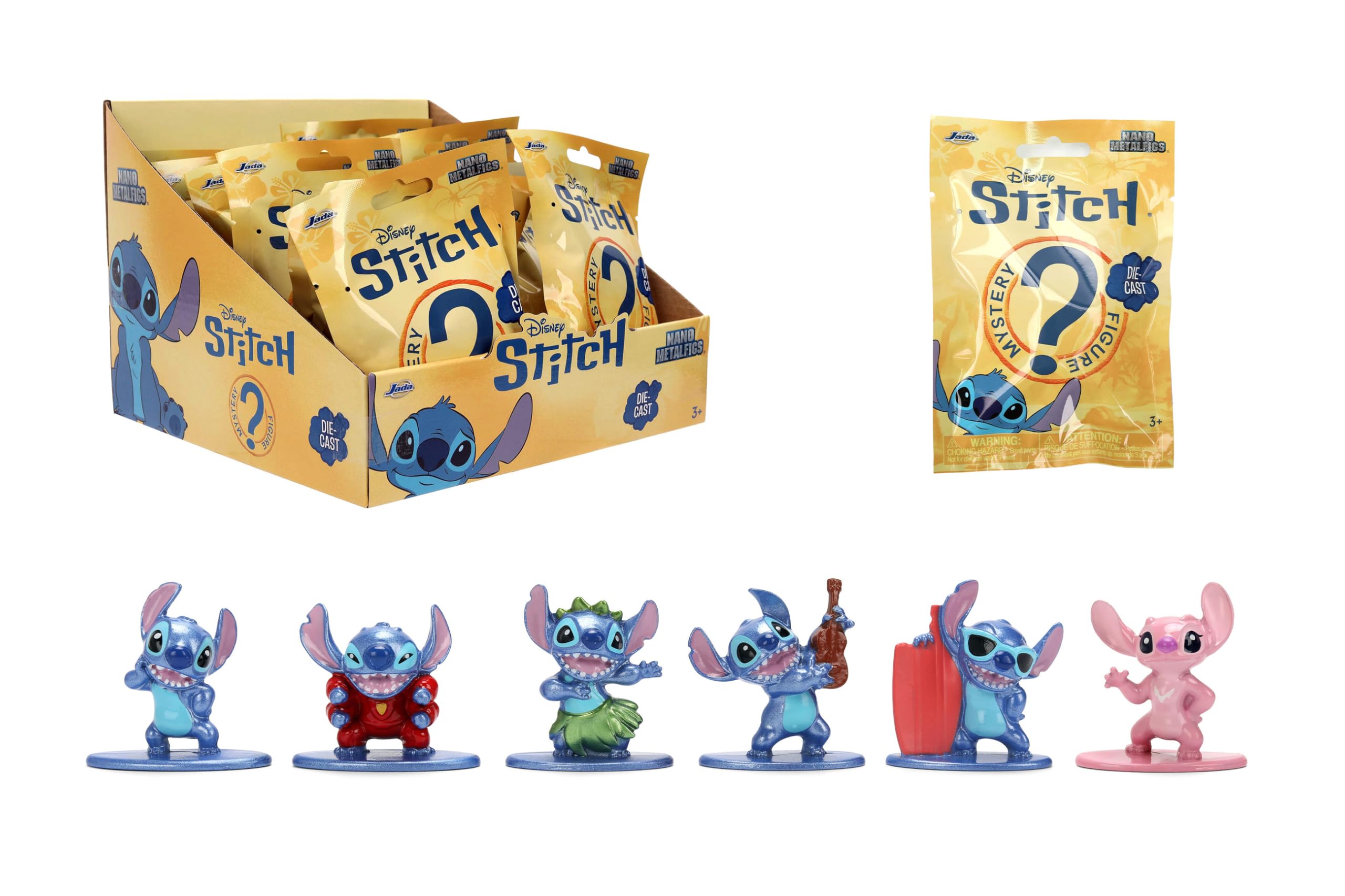 Jada Disney Stitch Nano Metalfigs Blind Bag - 1.65 Inch Die-Cast Collectible Figure