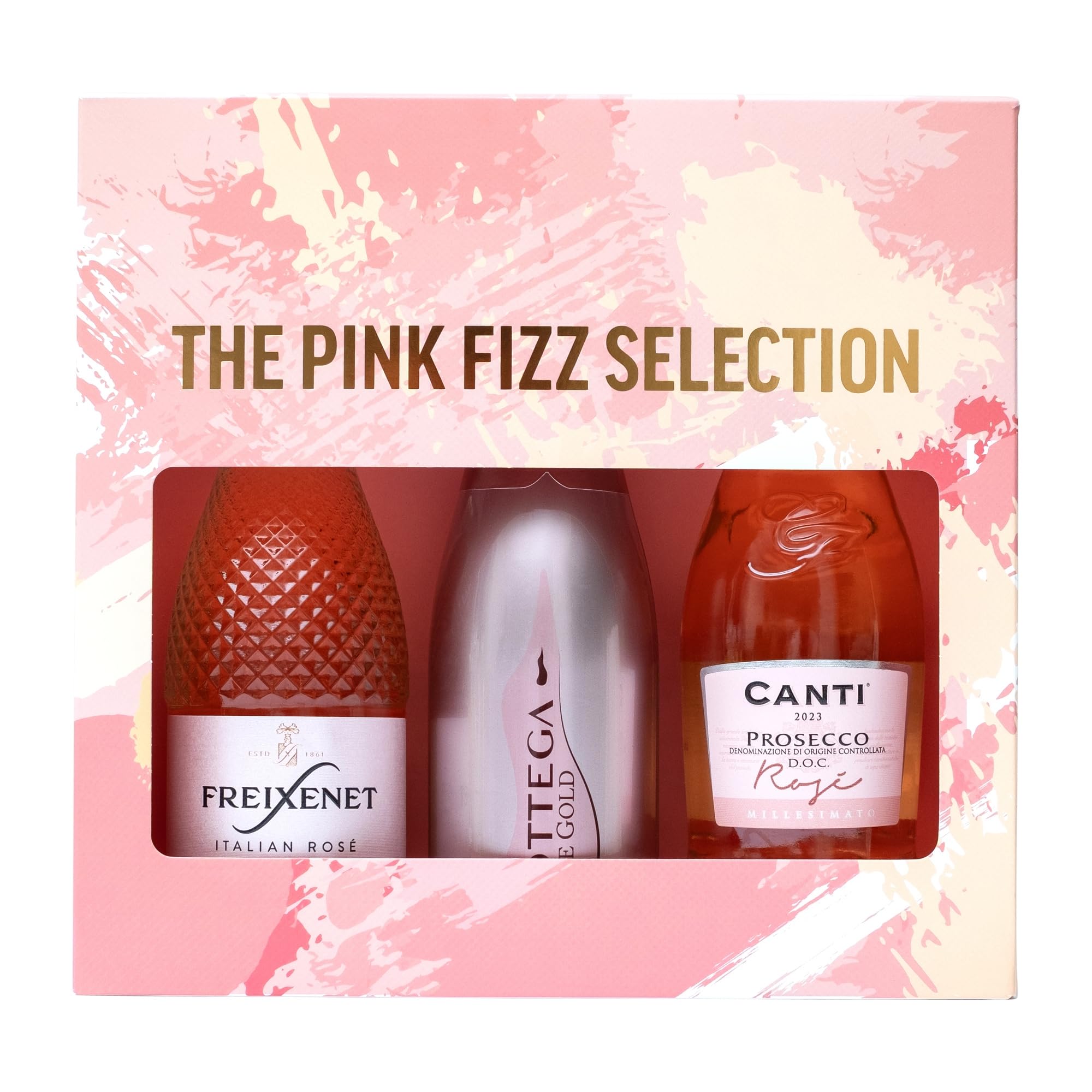 Freixenet, Bottega, Canti - Pink Fizz Prosecco Gift Set (3 x 750ml) 15
