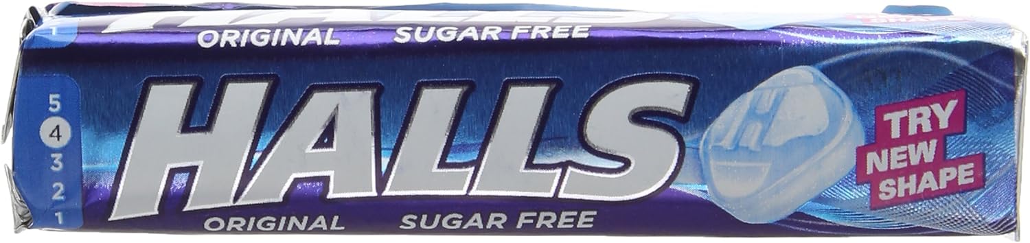 HALLS Sugar Free Menthol Action Original Throat Lozenges (32g x 20 Bulk Box) 1