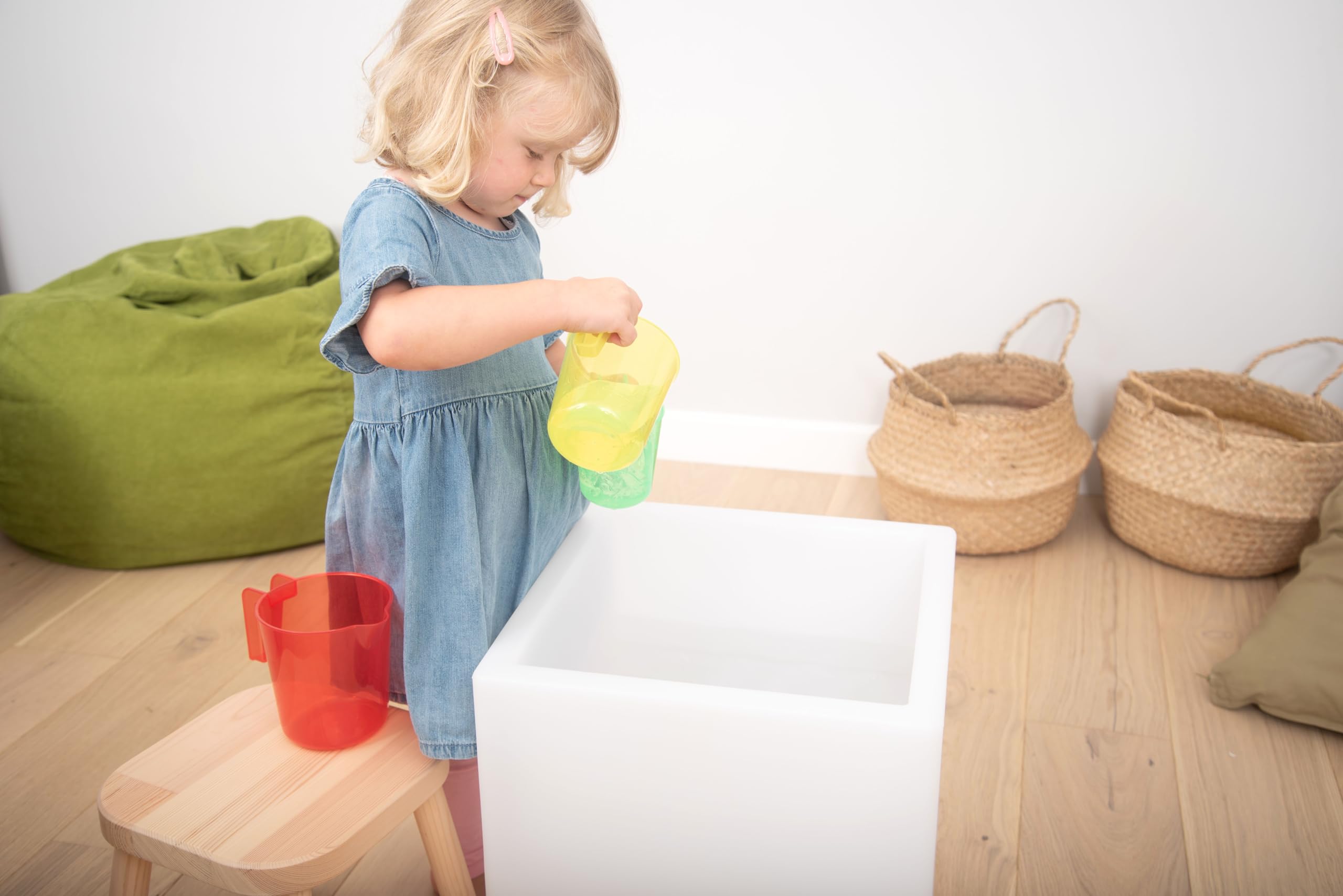 TickiT Translucent Colour Nesting Jugs - 3-Piece Sand & Water Play Set for Toddlers 12M+ 17