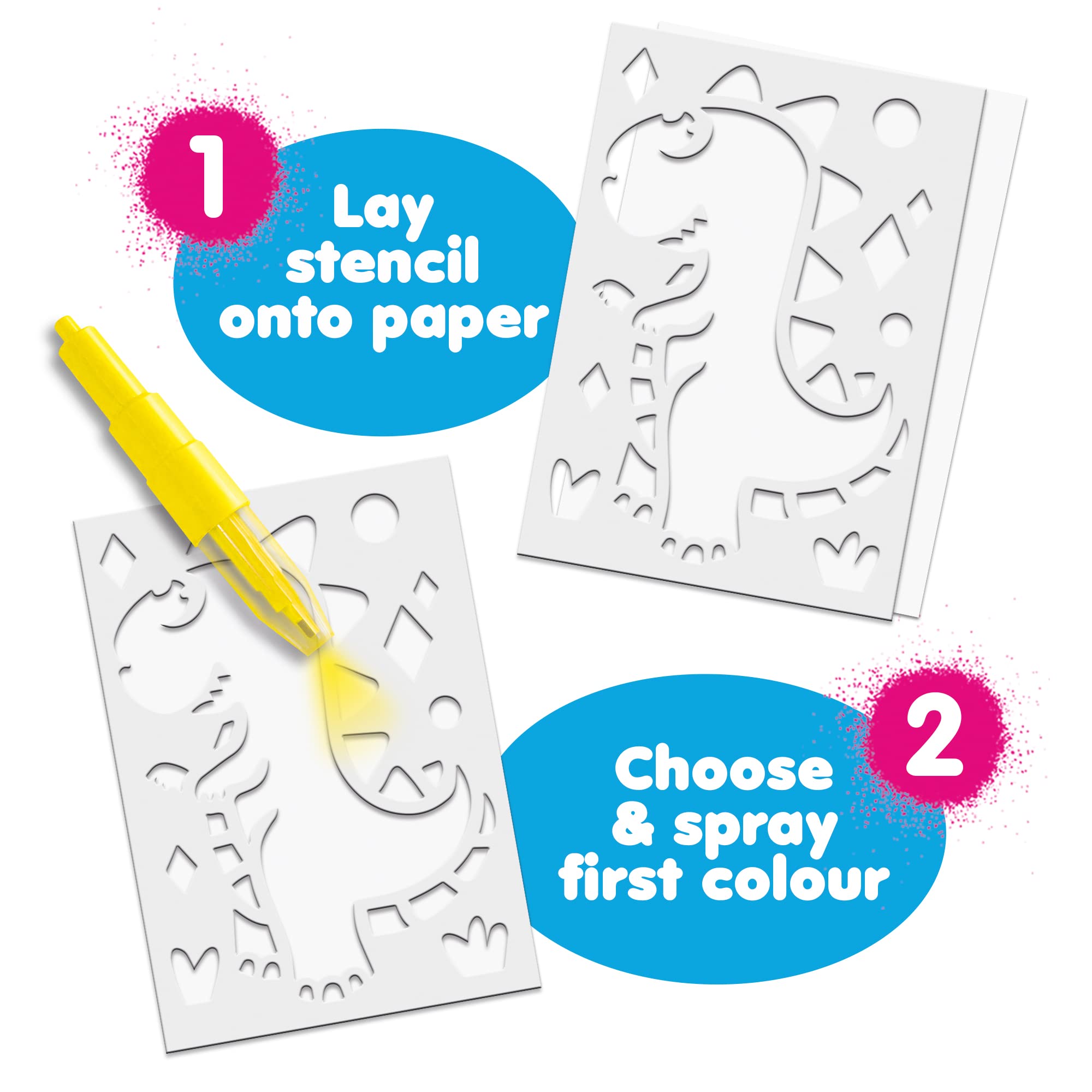 John Adams BLOPENS Animal Mini Kit - Airbrush Art for Kids 4+