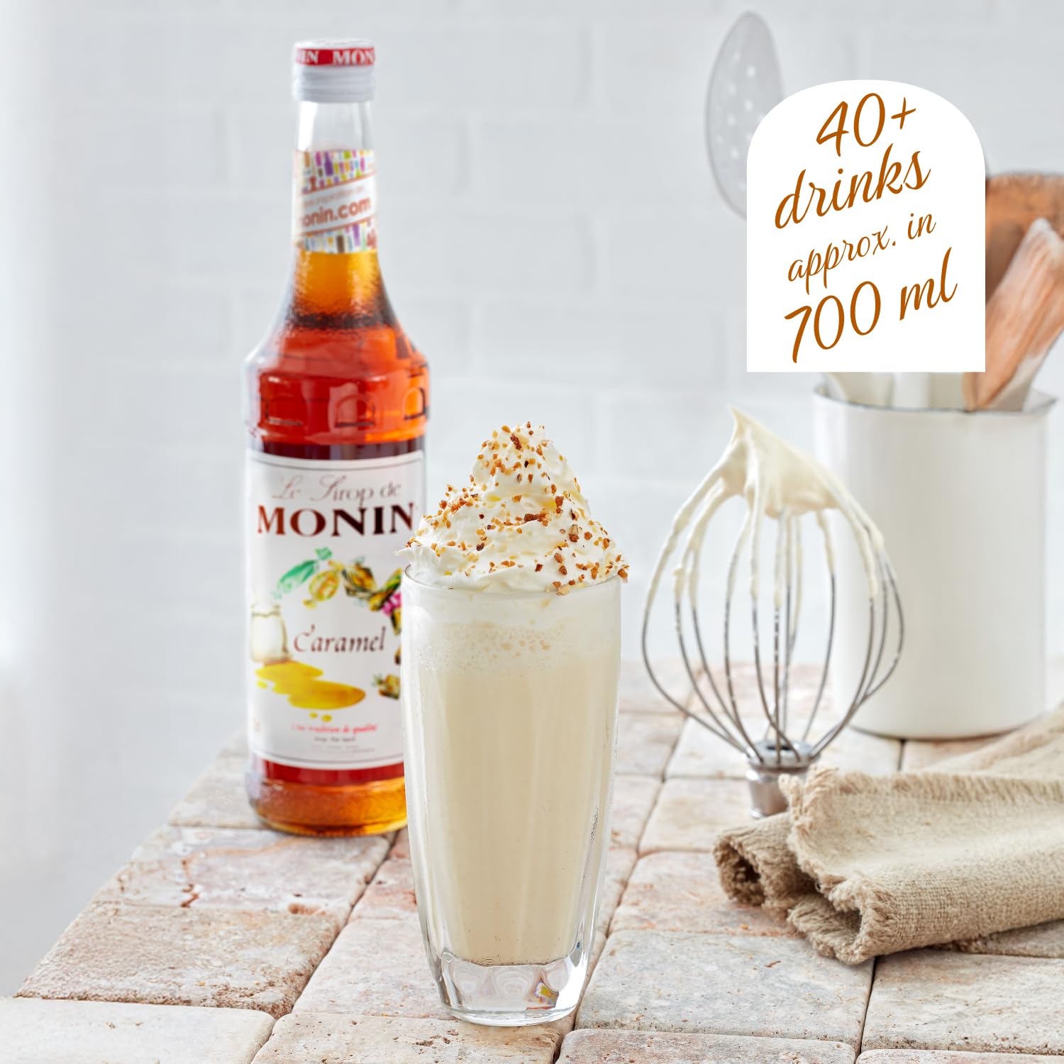 Monin Premium Caramel Syrup - 700ml Bottle | Vegan, Natural Flavours 5