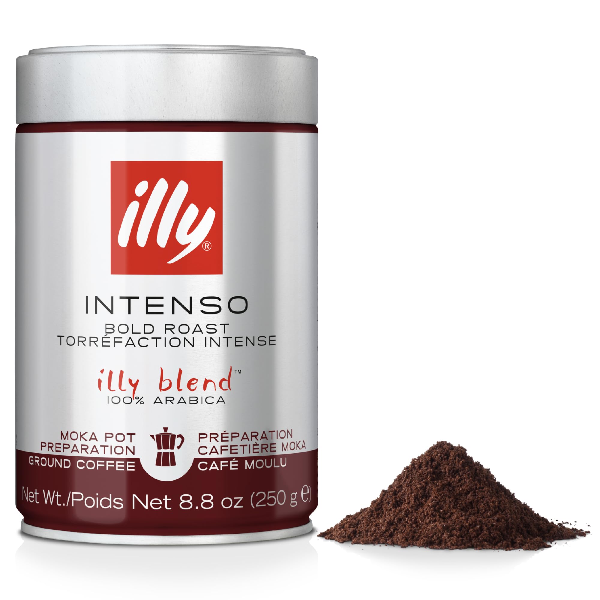 illy Intenso Ground Coffee - Dark Roast 100% Arabica - 250g 1