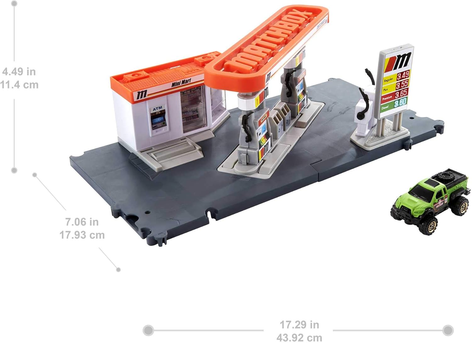 Matchbox Gas Station Playset - Interactive Vehicle Playset for Kids 3 Years and Up 2