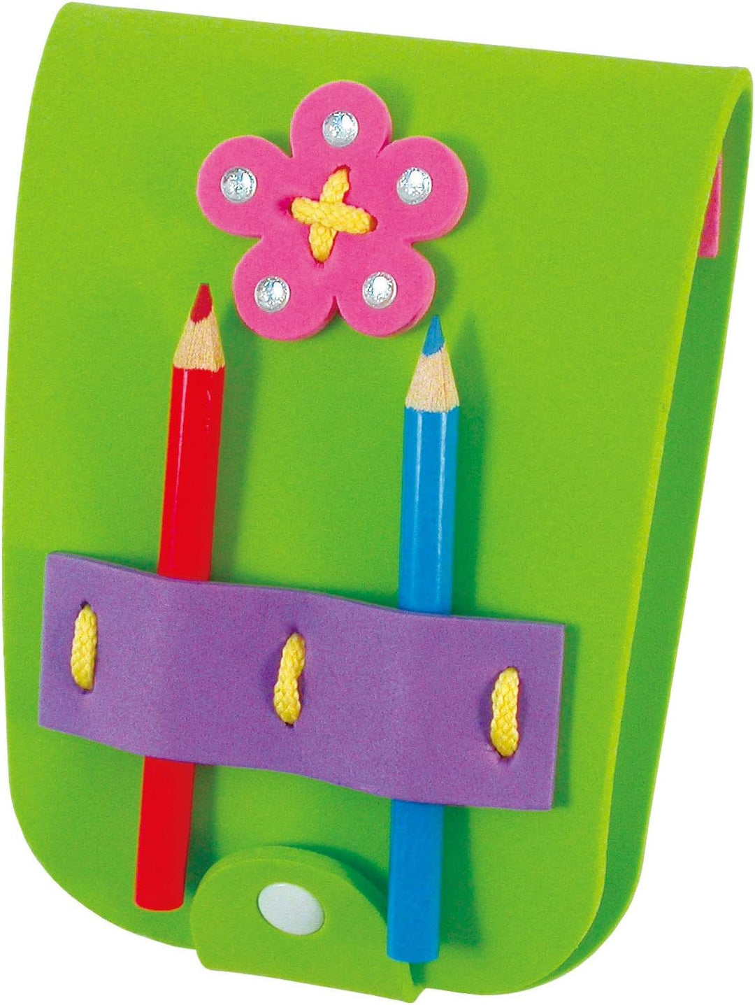 Galt First Sewing Kids Craft Kit with Pencil Case, Purse & Frame - Foam Sewing Set for Children