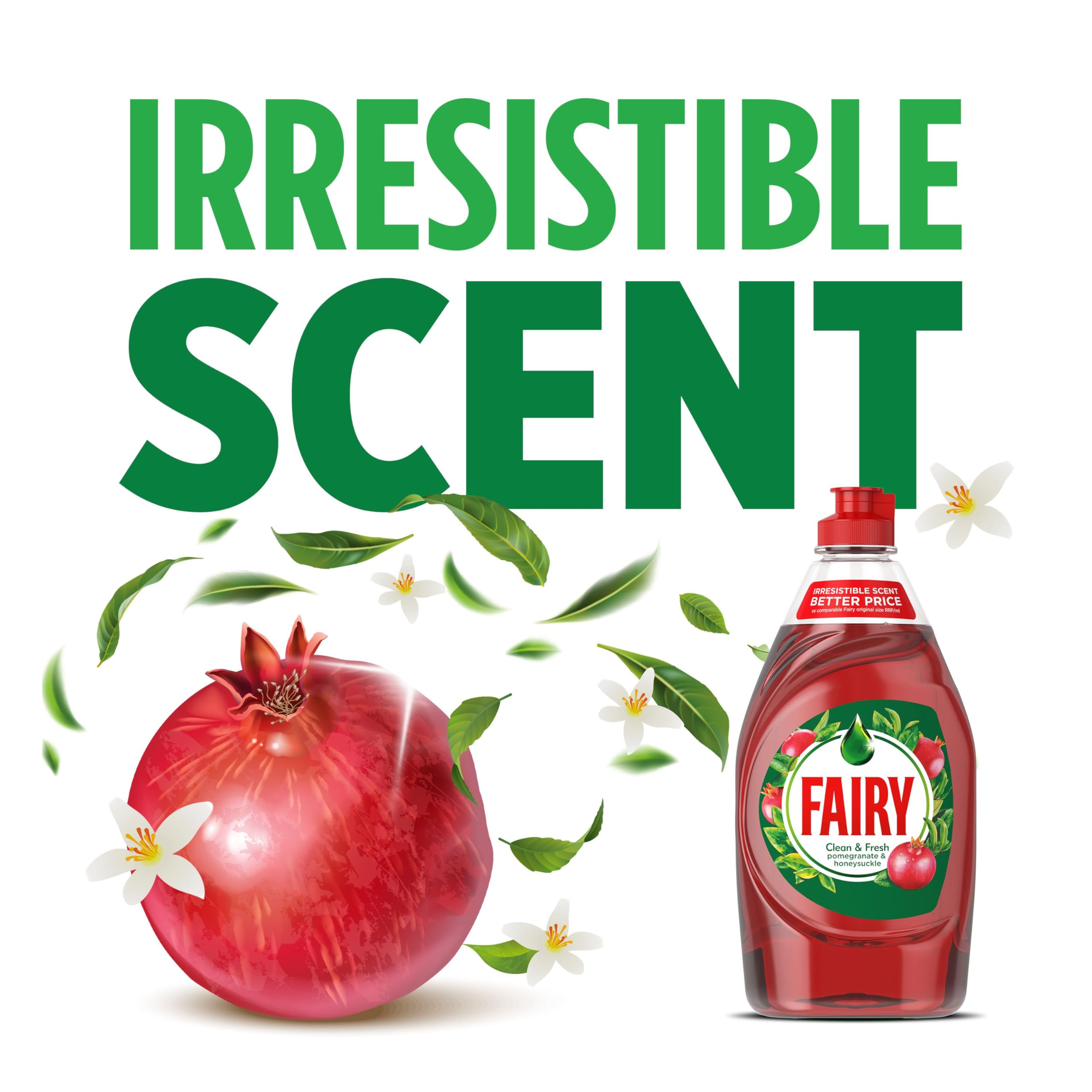 Fairy - Clean and Fresh Washing Up Liquid Pomegranate and Grapefruit 1450ML 12