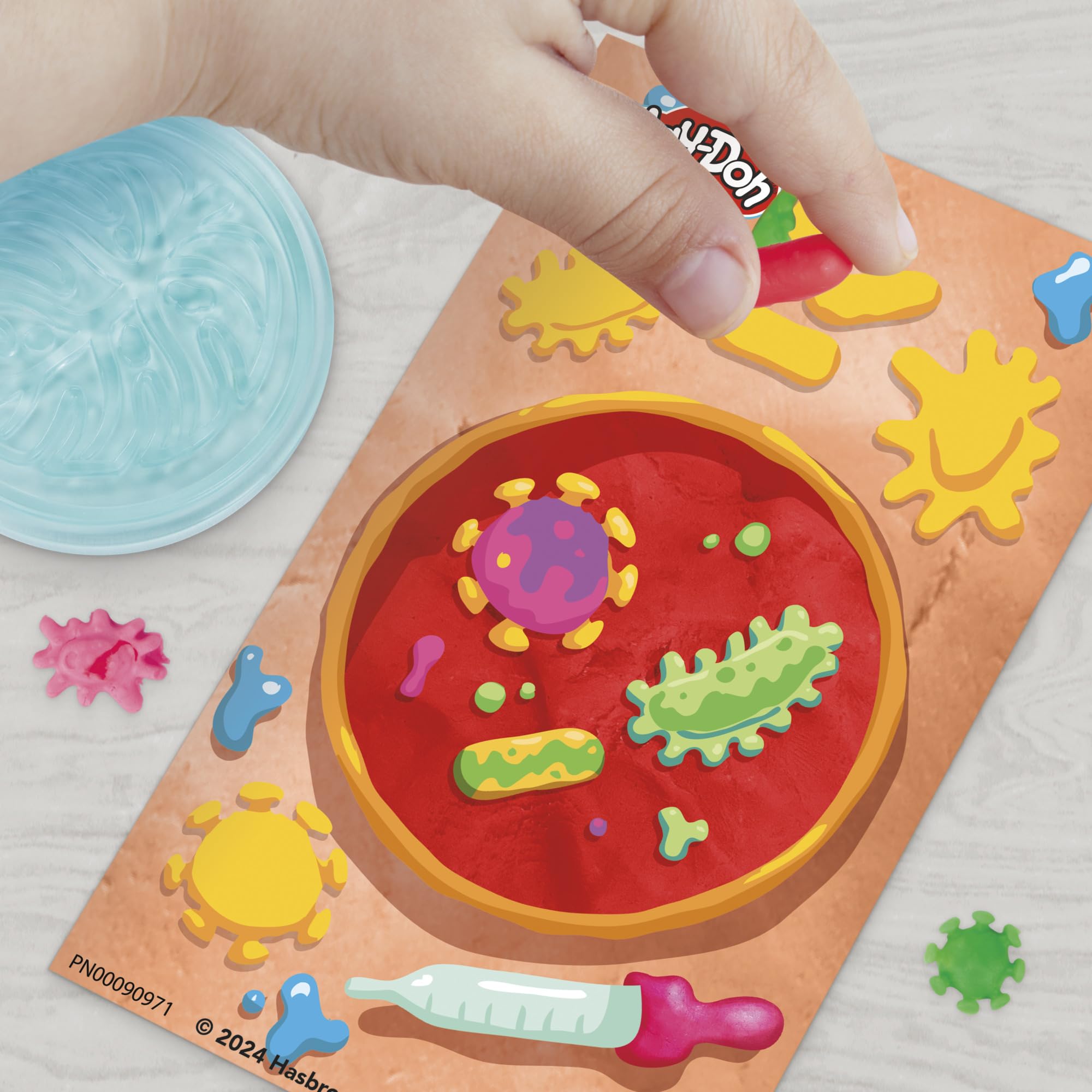 Play-Doh Light & Look Microscope Playset - Educational Science Toy for Kids 3+ 4