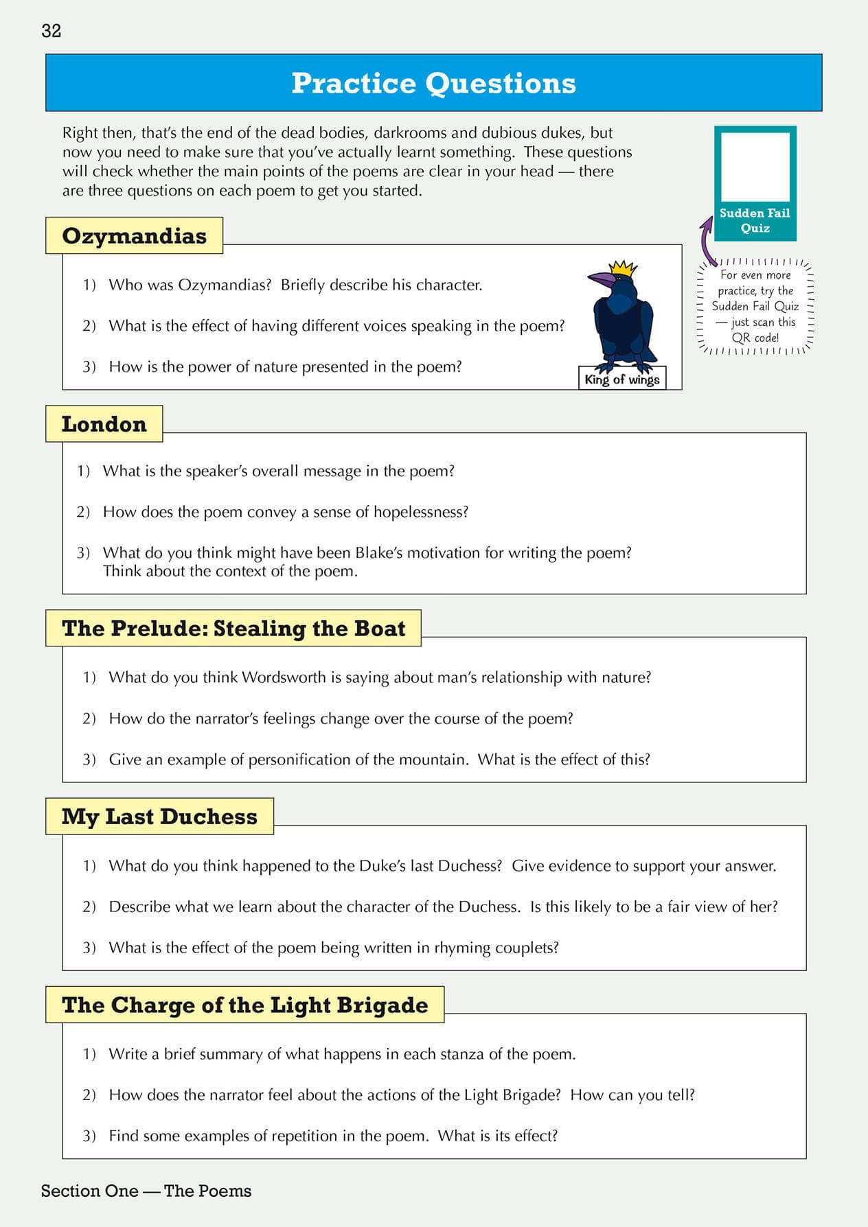 CGP New GCSE English AQA Poetry Guide - Power & Conflict Anthology | Online Edition, Audio & Quizzes 6