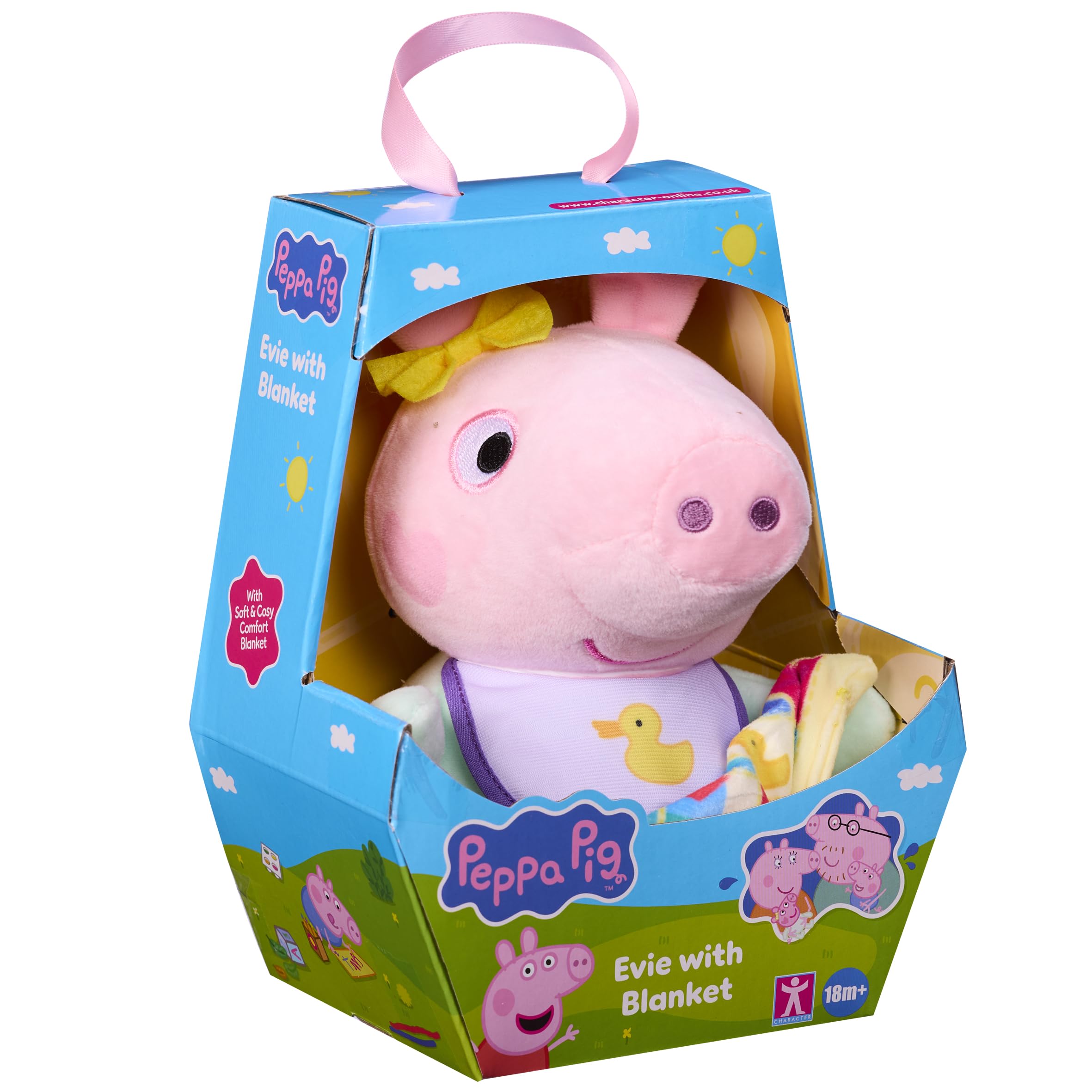 Peppa Pig Baby Evie with Blanket - Soft Plush Toy for Toddlers 1