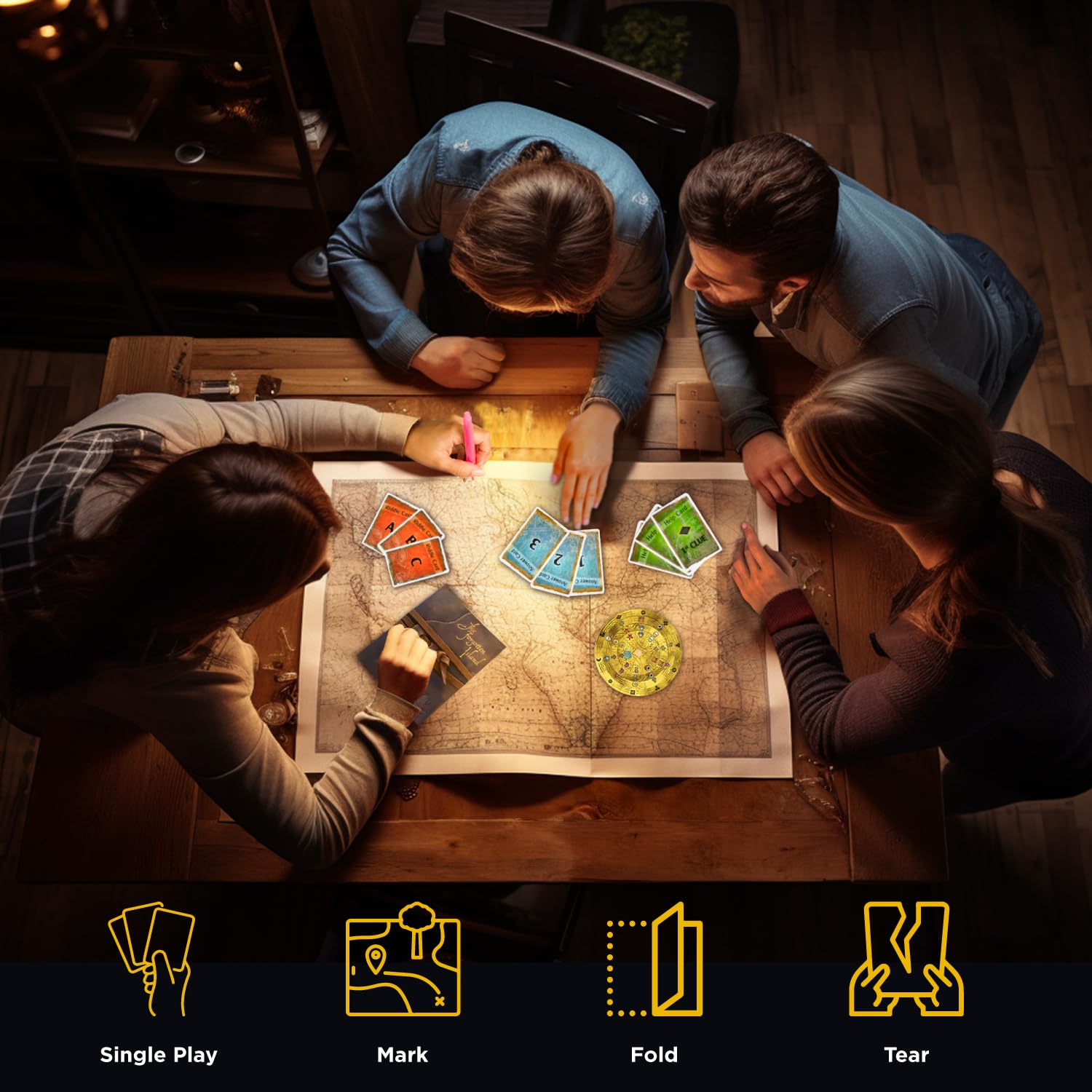 Thames & Kosmos EXIT: The Forgotten Island – Escape Room Card Game for 1-4 Players