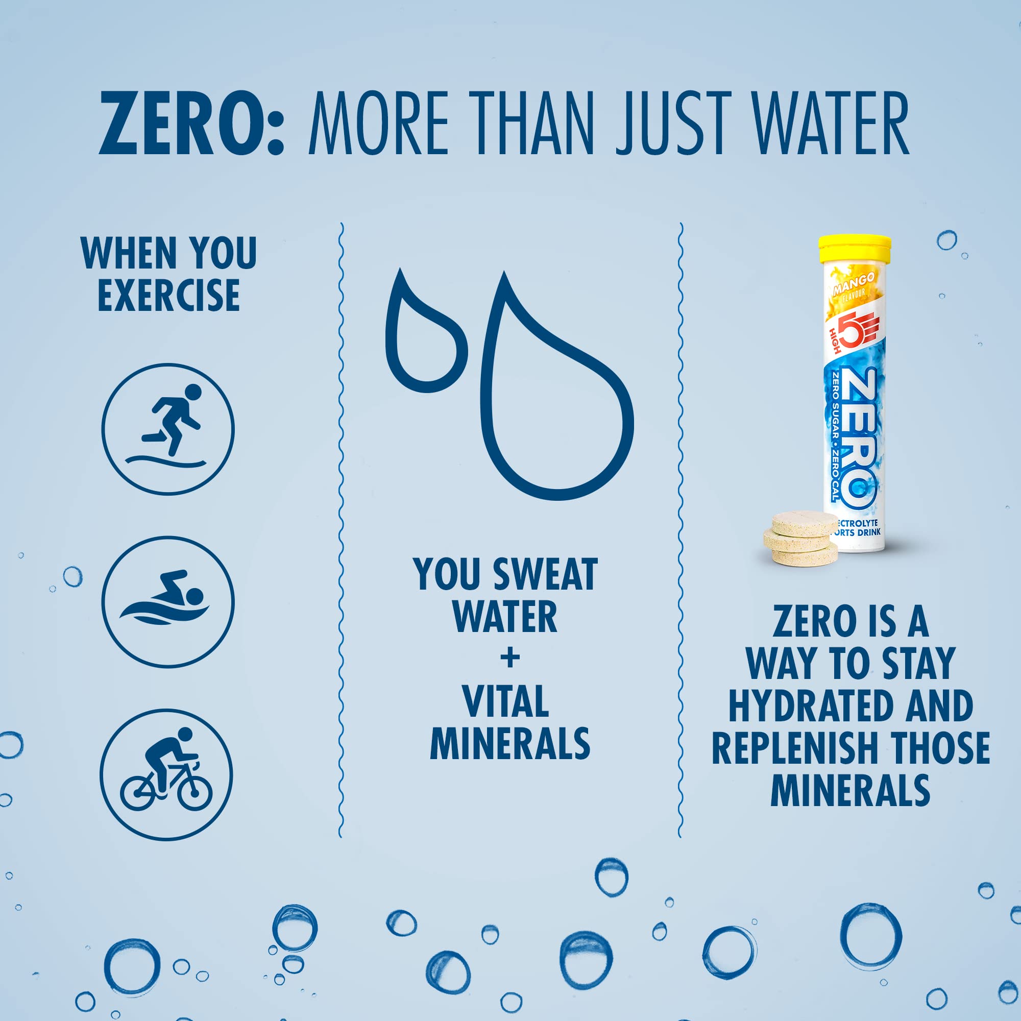 HIGH5 ZERO Electrolyte Tablet - Sugar-Free Hydration with Vitamin C | Mango | 20 Count 4