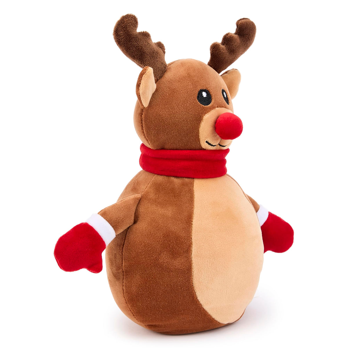 Zappi Co Reindeer Plush Toy - 25cm Soft Cuddly Rudolph Decoration | Polyester | Unisex Children