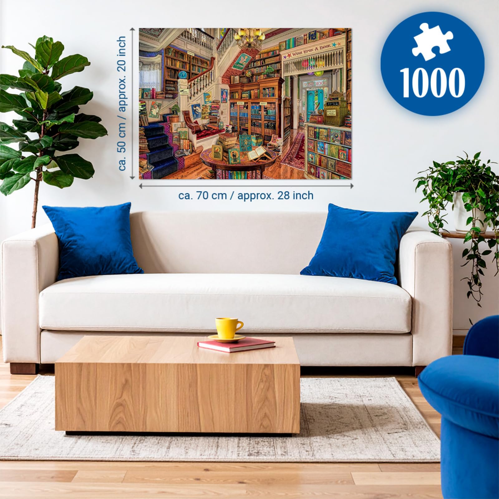 Ravensburger The Fantasy Bookshop 1000 Piece Jigsaw Puzzle for Adults and Kids Age 12+