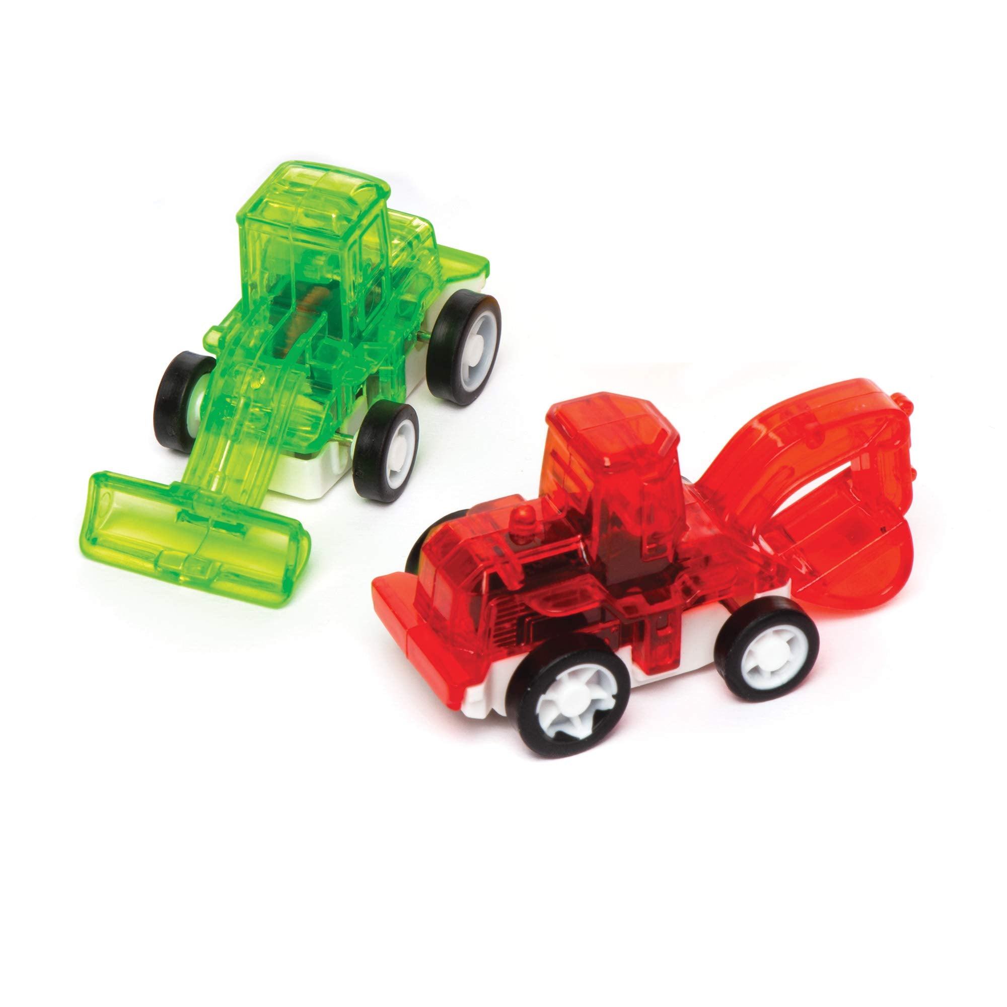 Baker Ross Pull Back Racing Diggers (Pack of 6) Mini Assorted Colour Vehicles 3