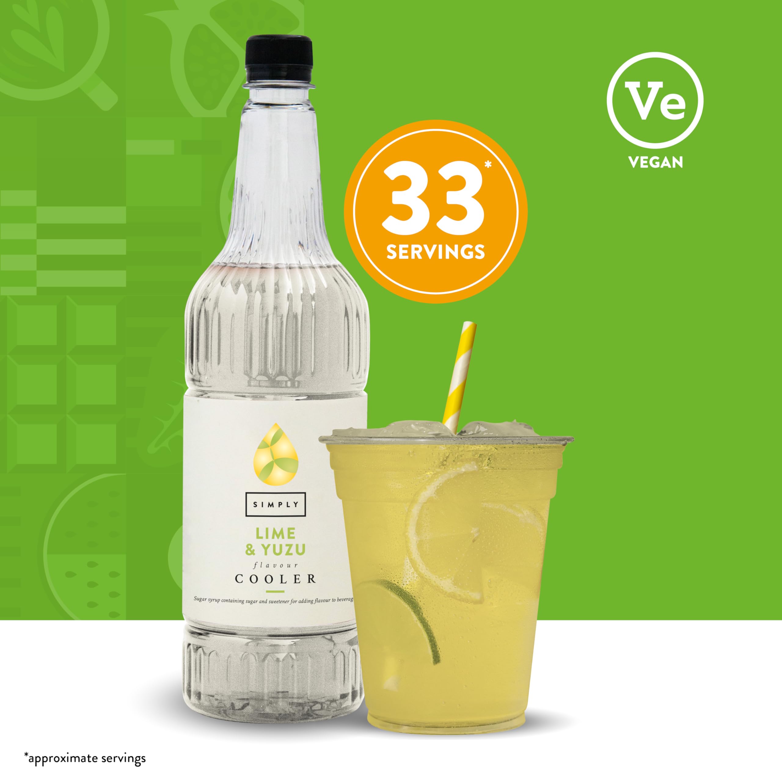 Simply Lime & Yuzu Cooler Syrup - Zesty Citrus Mixer for Cocktails & Mocktails | 1L