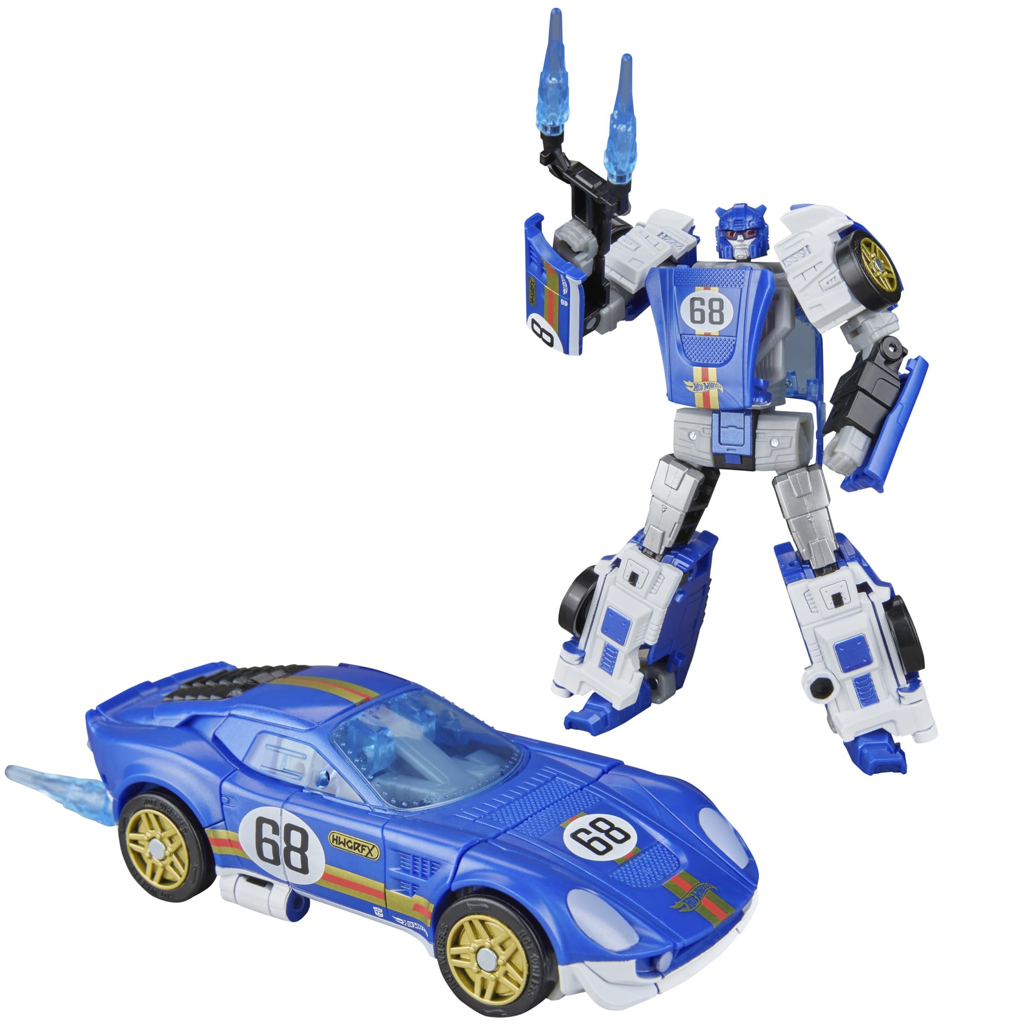 Transformers Hot Wheels El Segundo Coupe Deluxe Class Figure | Converts in 17 Steps | 12.5 cm Robot Mode