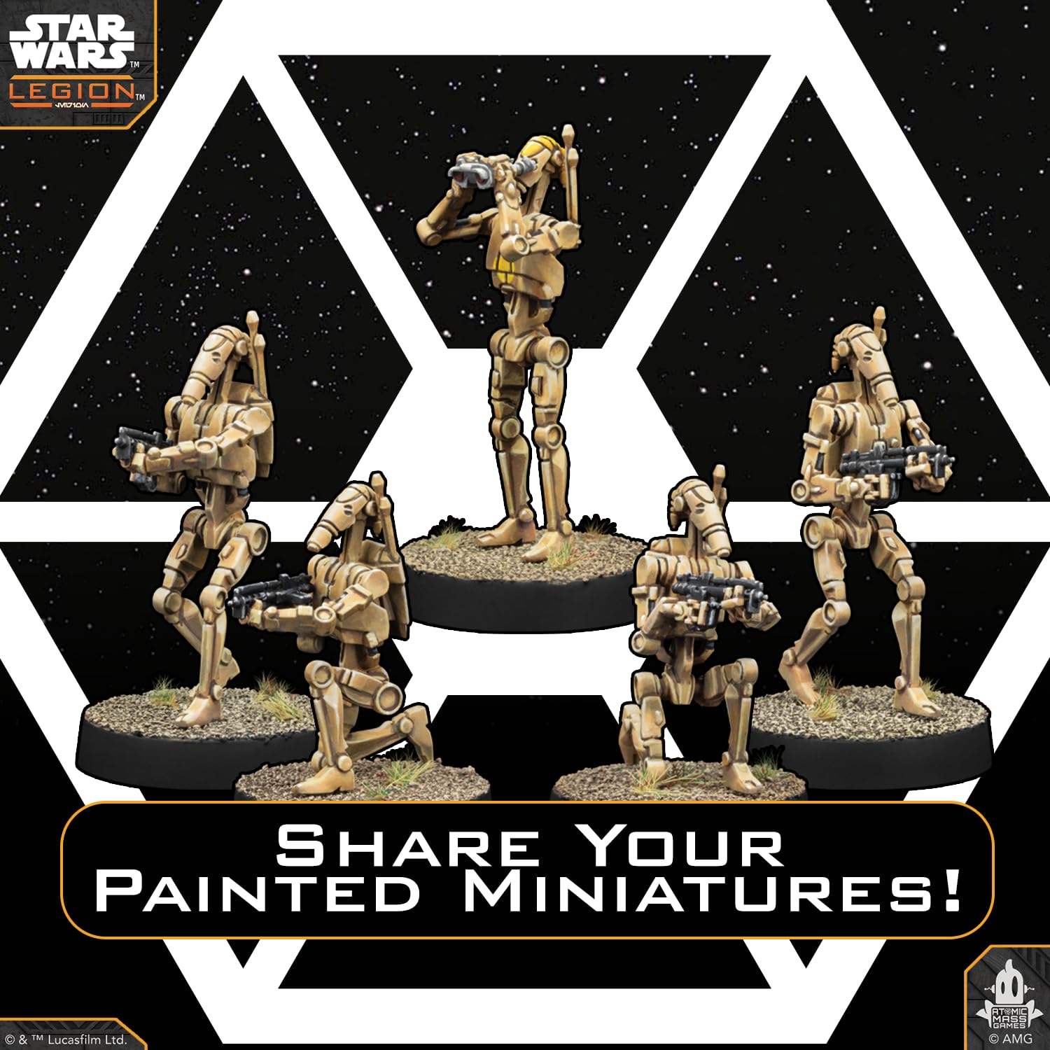 Asmodee Star Wars: Legion - B1 Battle Droids Expansion | 15 Miniatures | Strategy Wargame 5