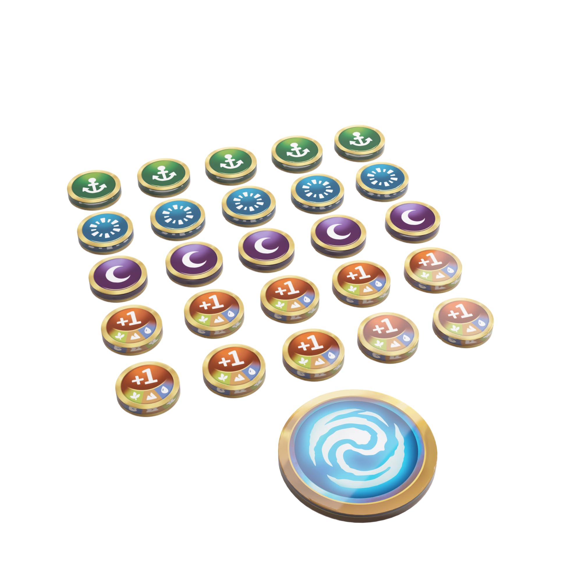 Gamegenic Altered Premium Markers - 26-Piece Acrylic Game Tokens, Officially Licensed 1
