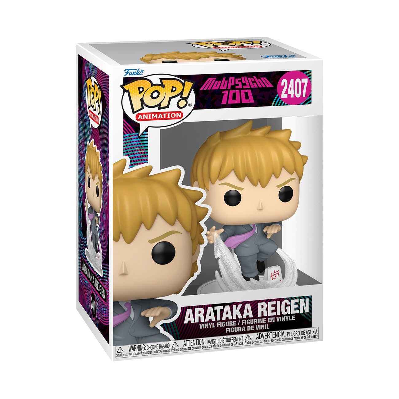 Funko Arataka Reigen Chibi Character Figure - Mob Psycho 100 Season 1 | 3.75 Inch Vinyl