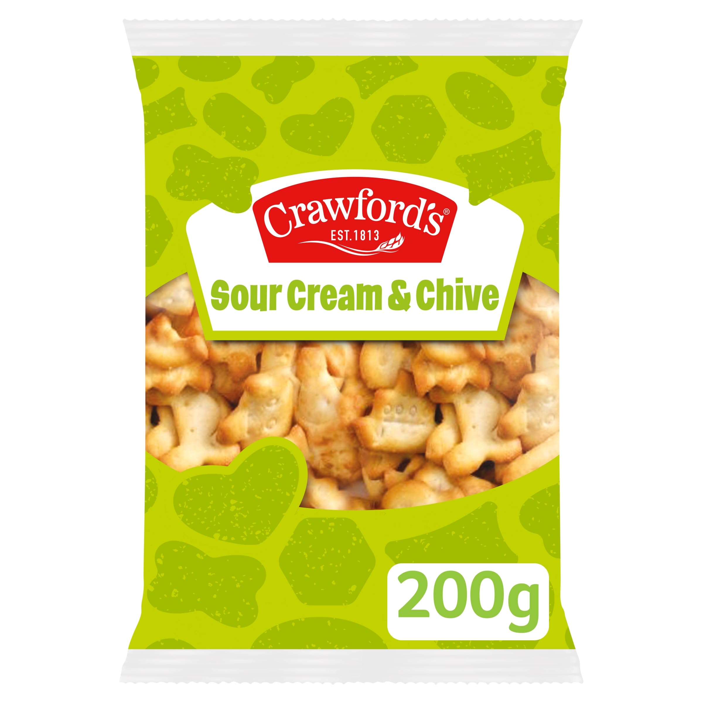 Crawford's Savouries Sour Cream and Chive Baked Snacks - 200g Single Bag