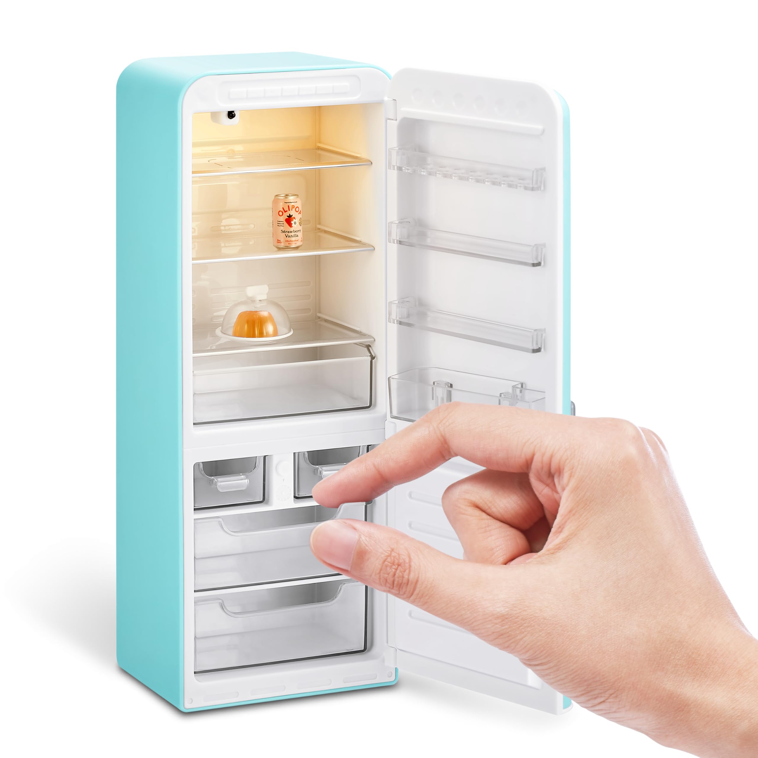 Mini Brands Fill The Fridge Playset with UV Light by ZURU | Includes 2 Exclusive Minis | Ages 8+ 6