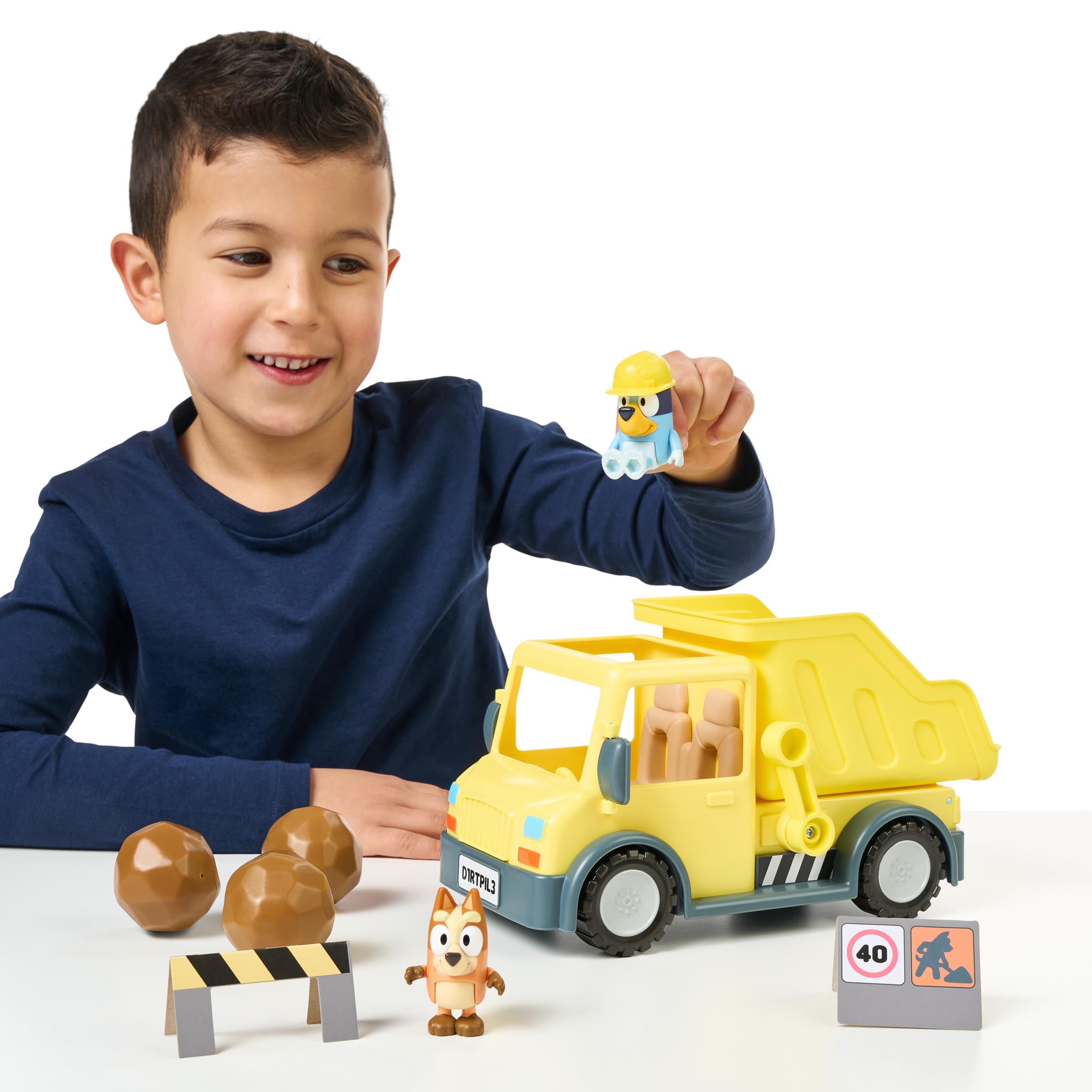 Bluey Dump Truck - Load & Unload Playset with Movable Lever & Sticker Sheet 3